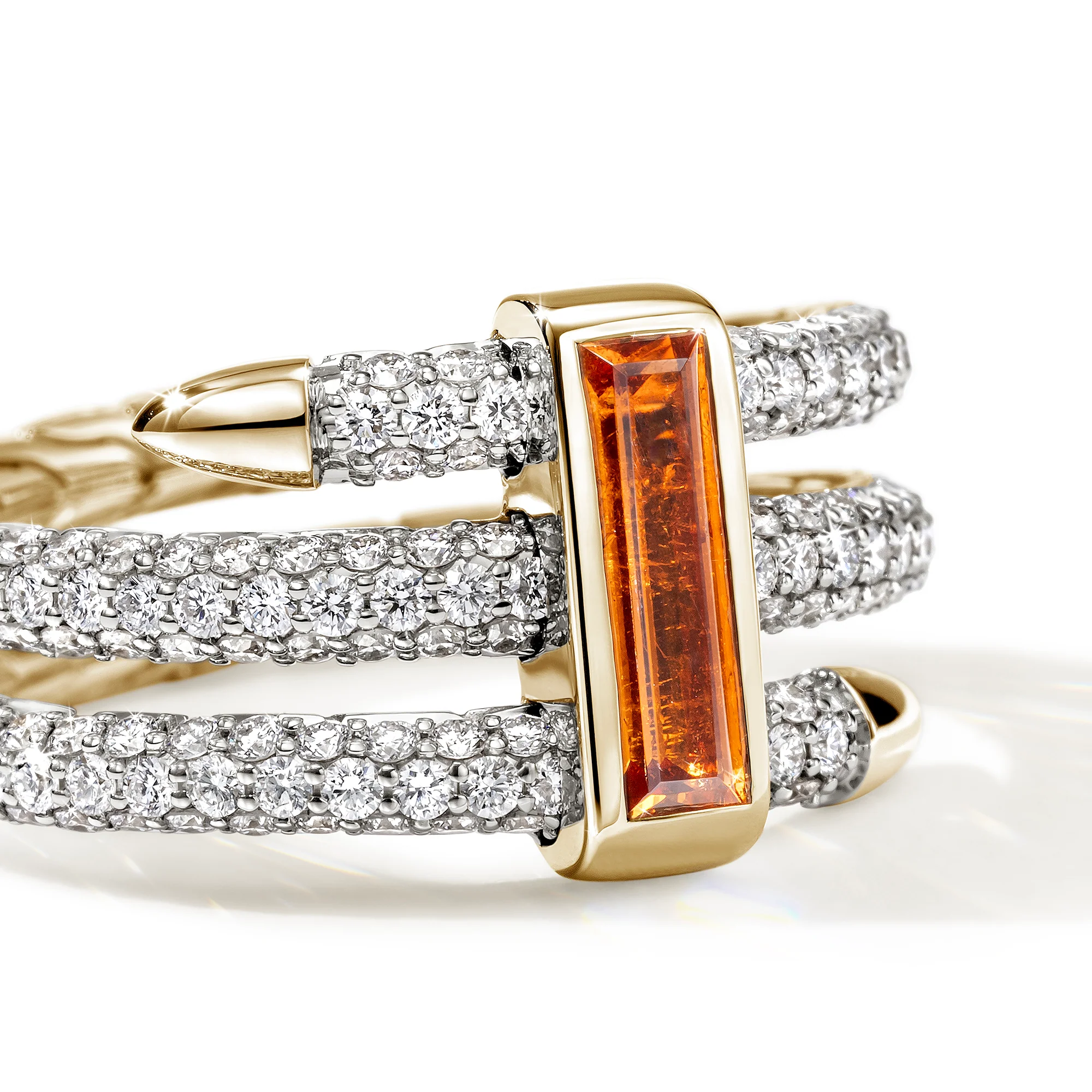 Artisan Series Spear Ring, Triple Tier|RGP02327SPGWDI - Image 2