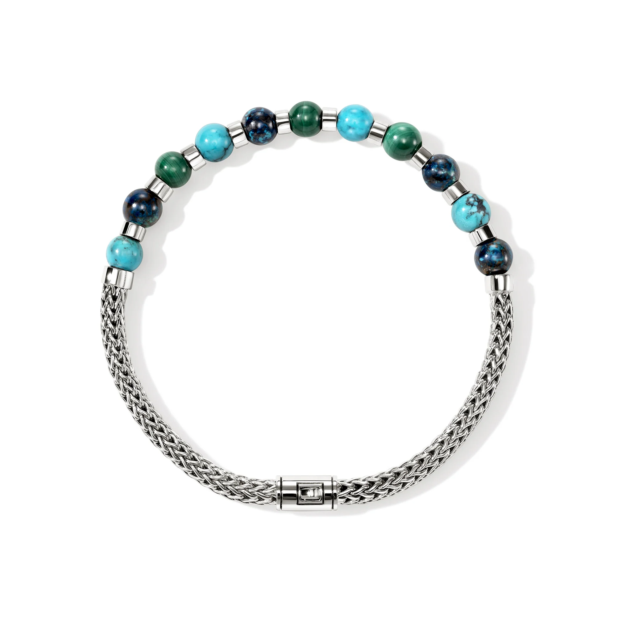 Beaded Bracelet, Sterling Silver, Hardstones|BUS989601TQMHCRY - Image 3