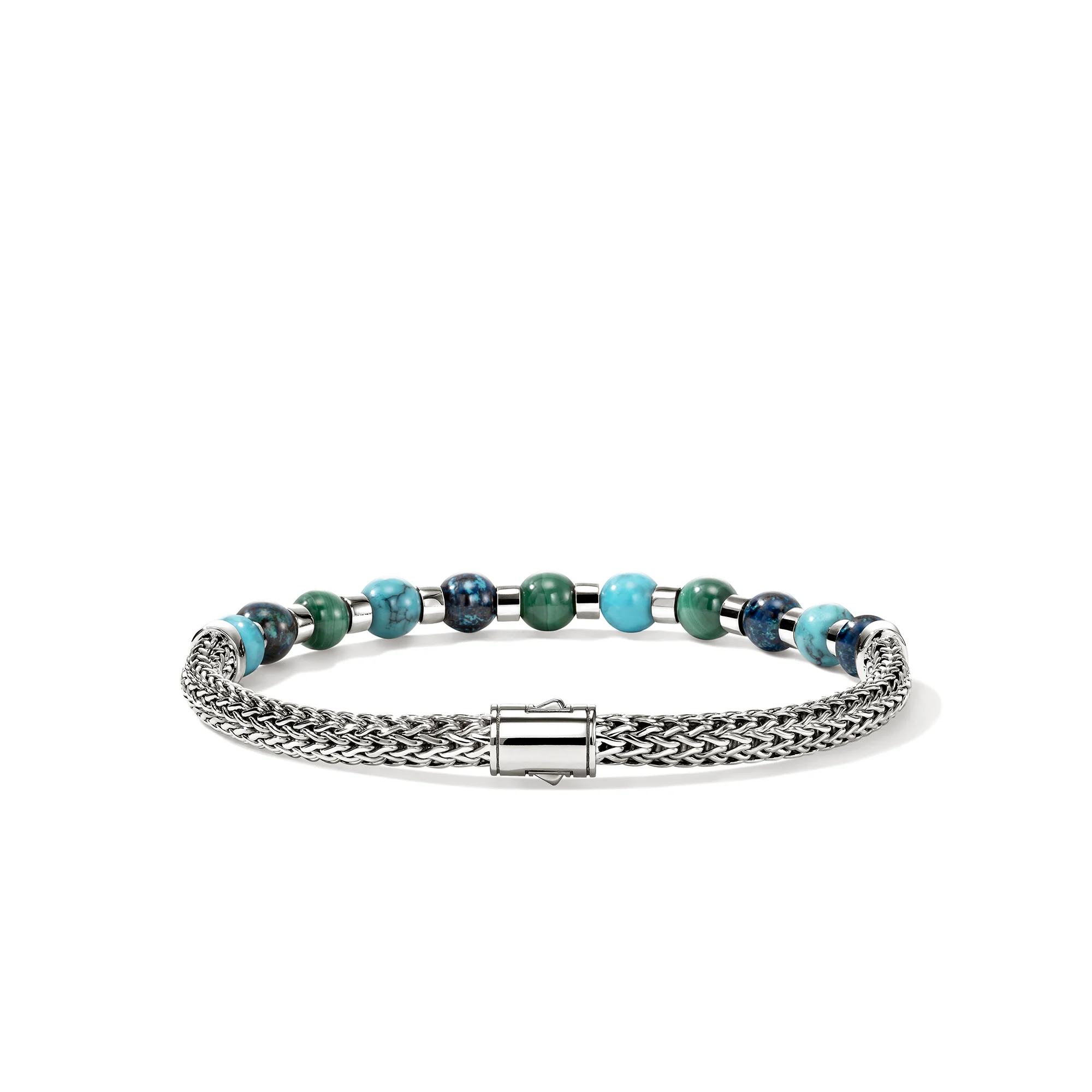 Beaded Bracelet, Sterling Silver, Hardstones|BUS989601TQMHCRY - Image 4