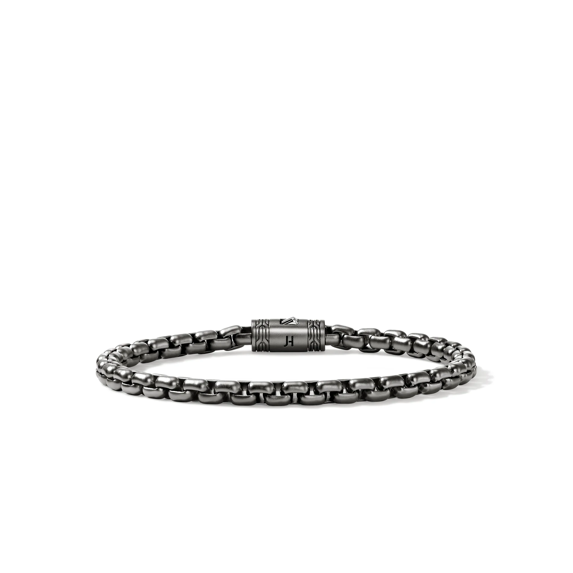 Box Chain Bracelet, Dark Silver, 4.8MM|BU98804SMBRD