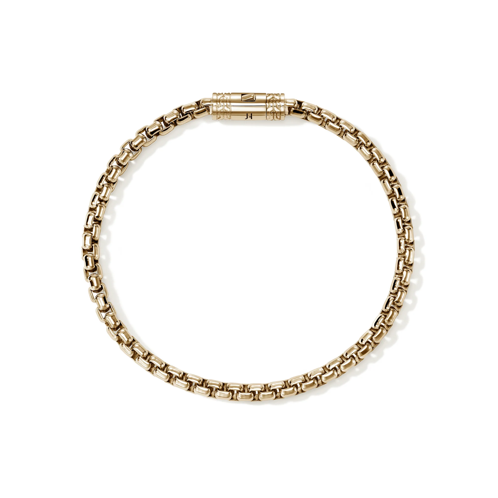 Box Chain Bracelet, Gold, 3.7MM|BUGG98803 - Image 3
