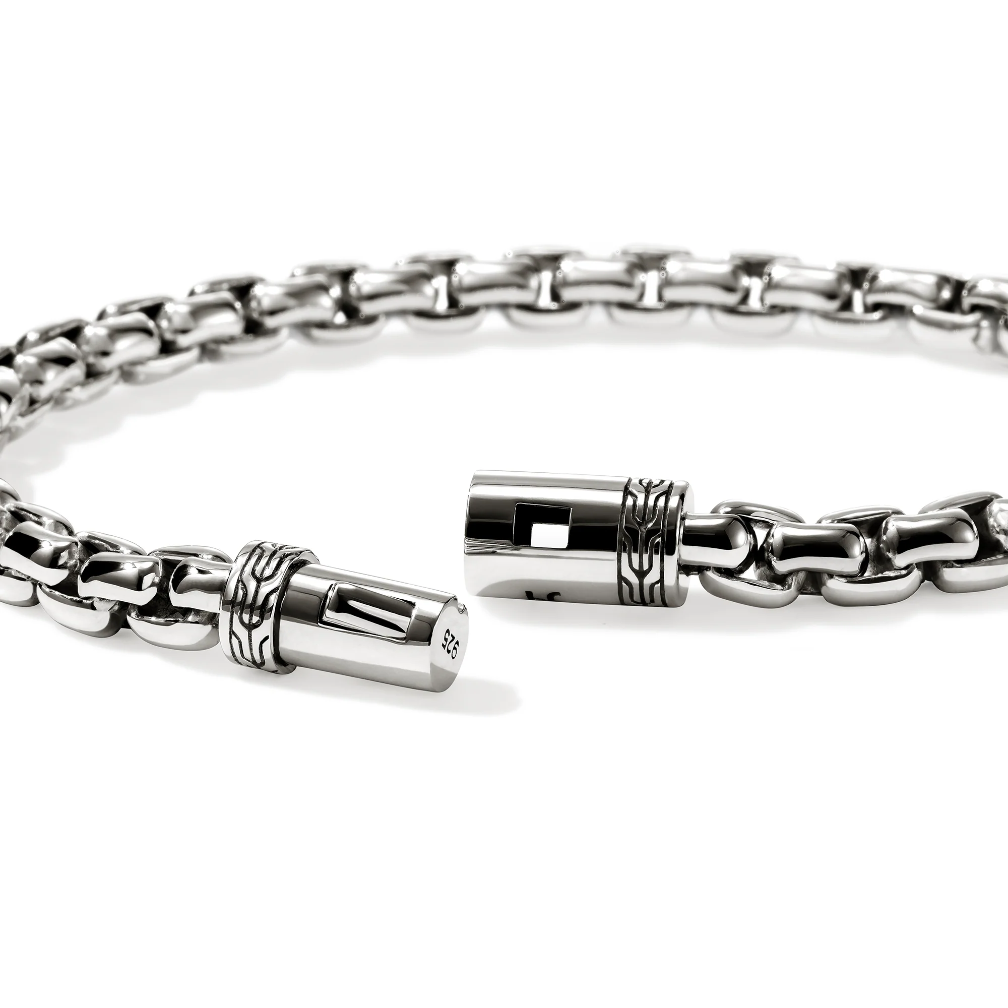 Box Chain Bracelet, Sterling Silver, 6MM|BU98805 - Image 2