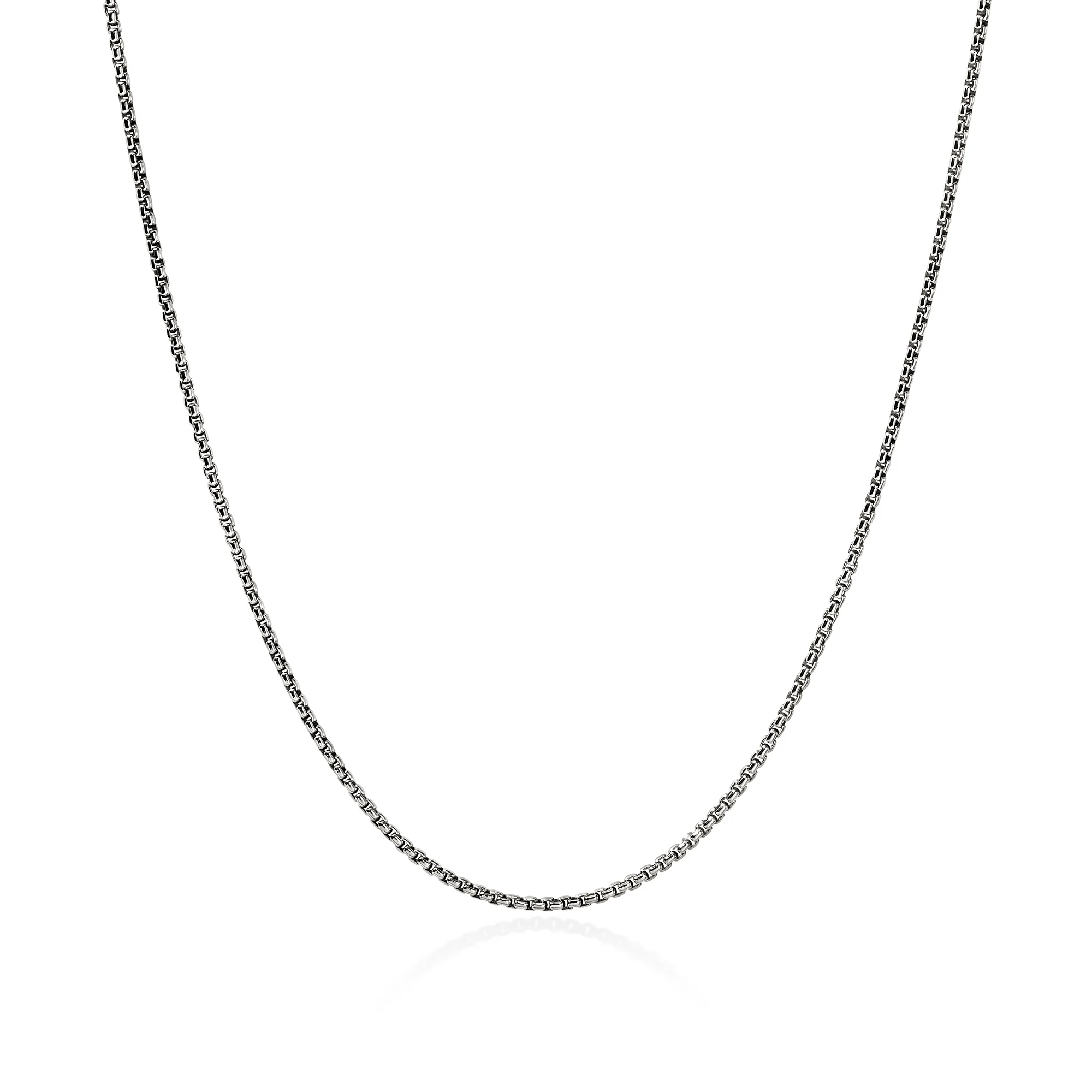 Box Chain Necklace, Sterling Silver, 1.6MM|NM98806