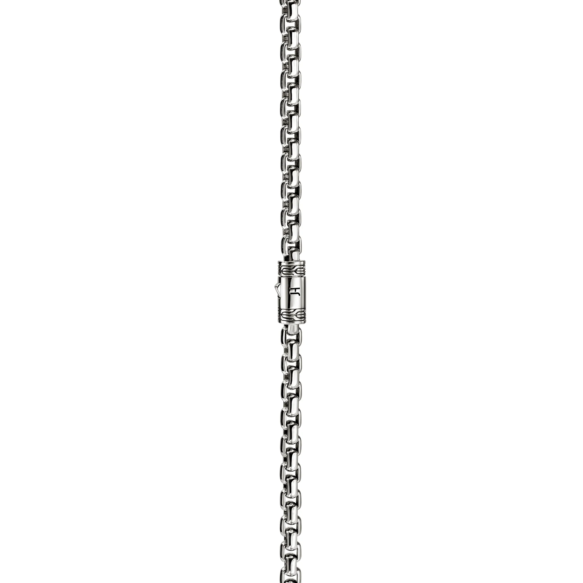Box Chain Necklace, Sterling Silver, 4.8MM|NM98809 - Image 2