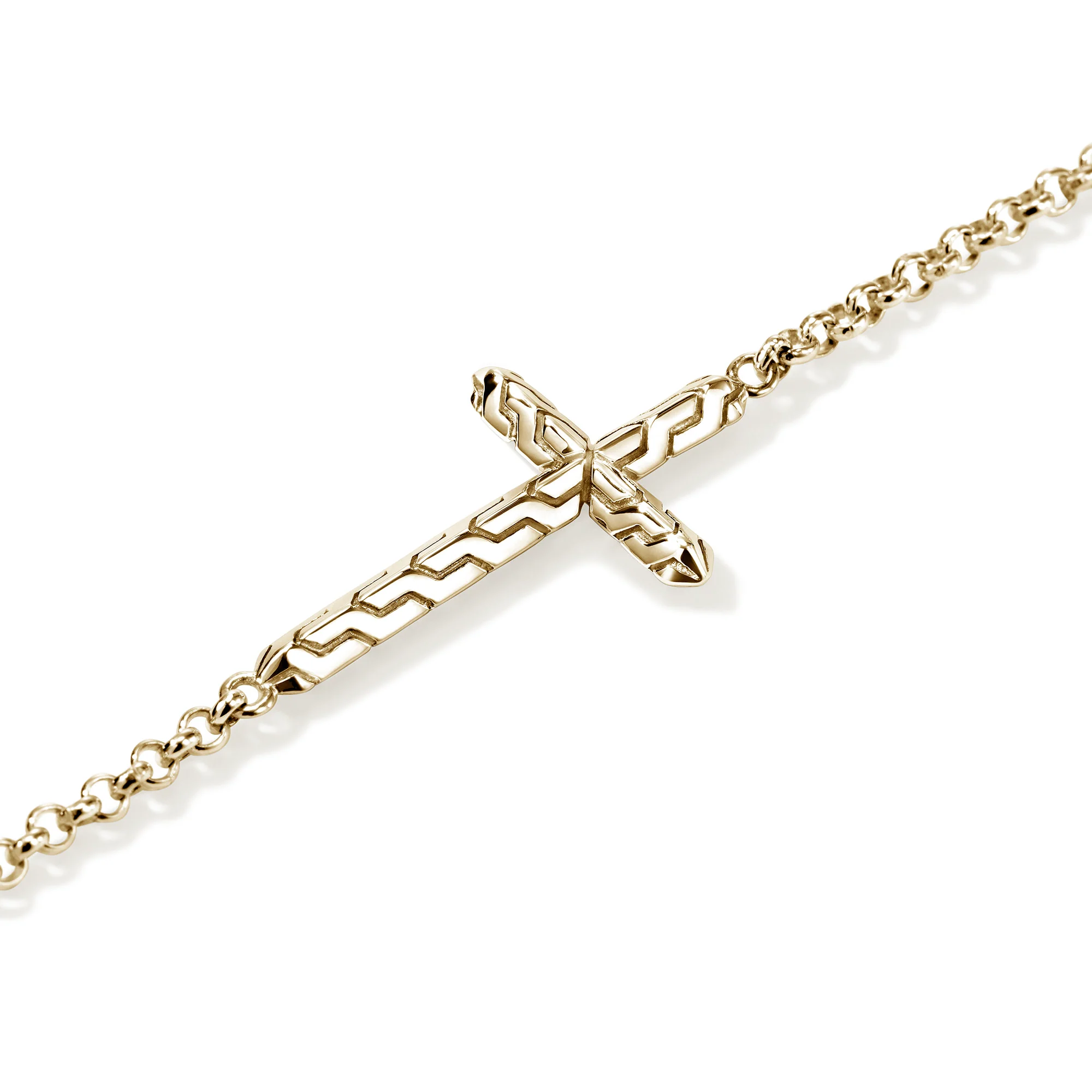 JH Essential Cross Bracelet, Gold|BUGG98941 - Image 2