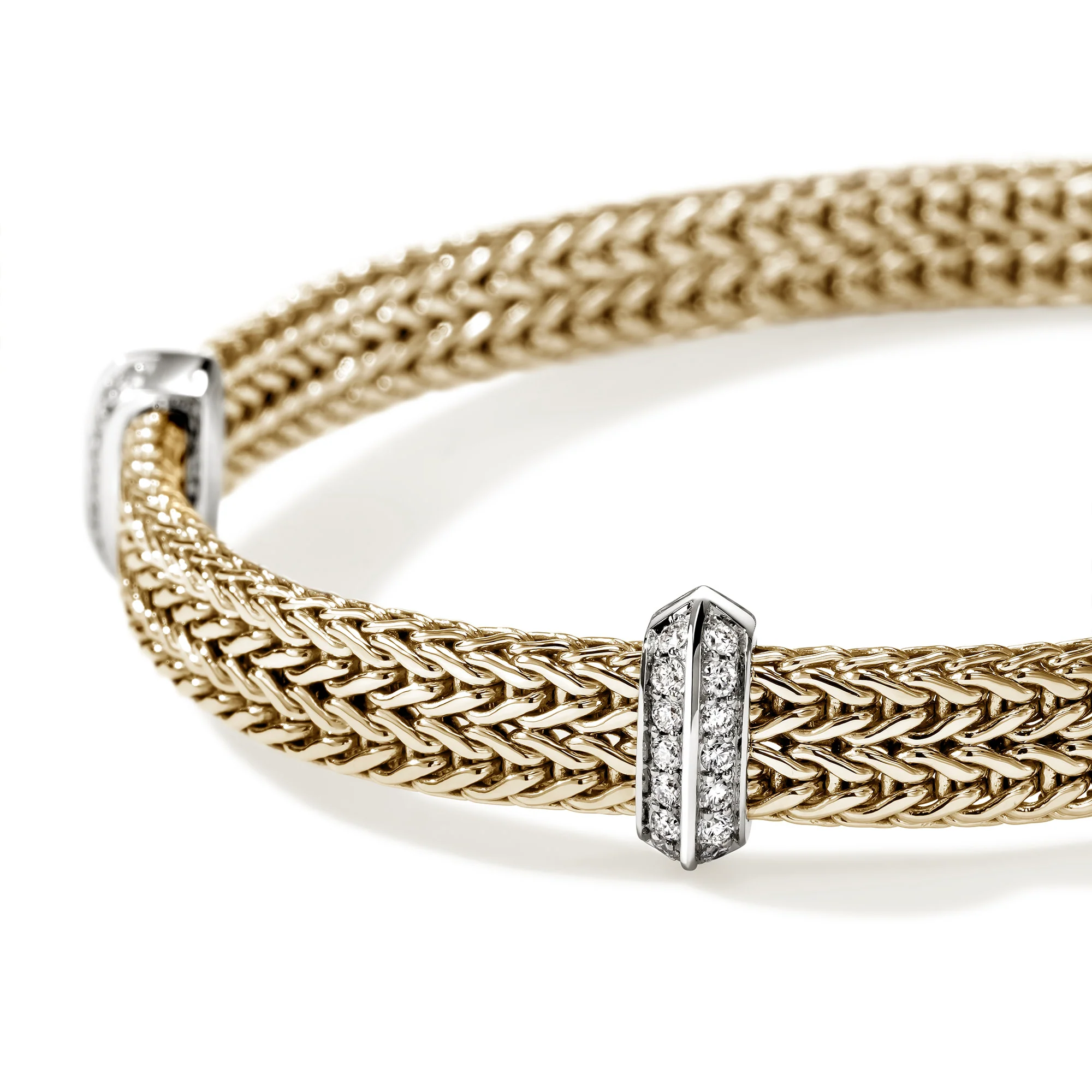Icon Link Bracelet, Gold, Diamonds, 6MM|BUGGX989792DI - Image 2