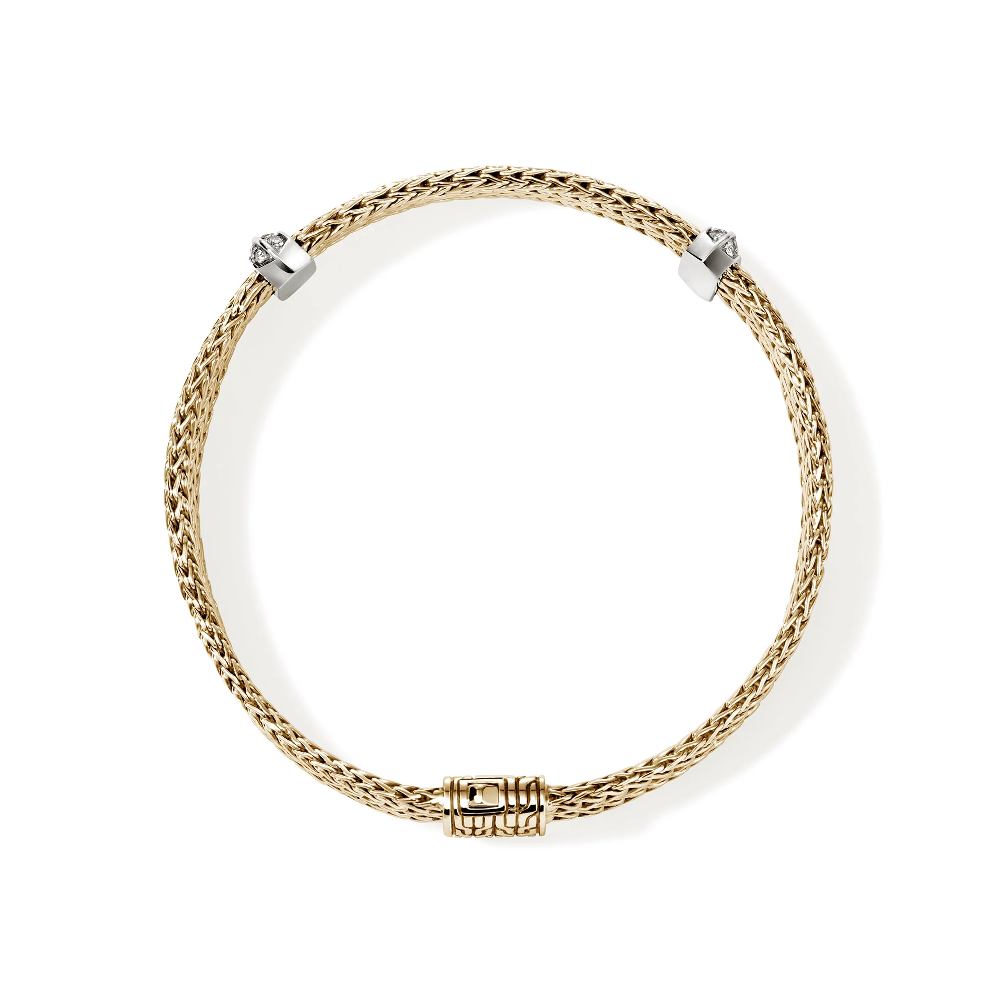 Icon Link Bracelet, Gold, Diamonds, 6MM|BUGGX989792DI - Image 4