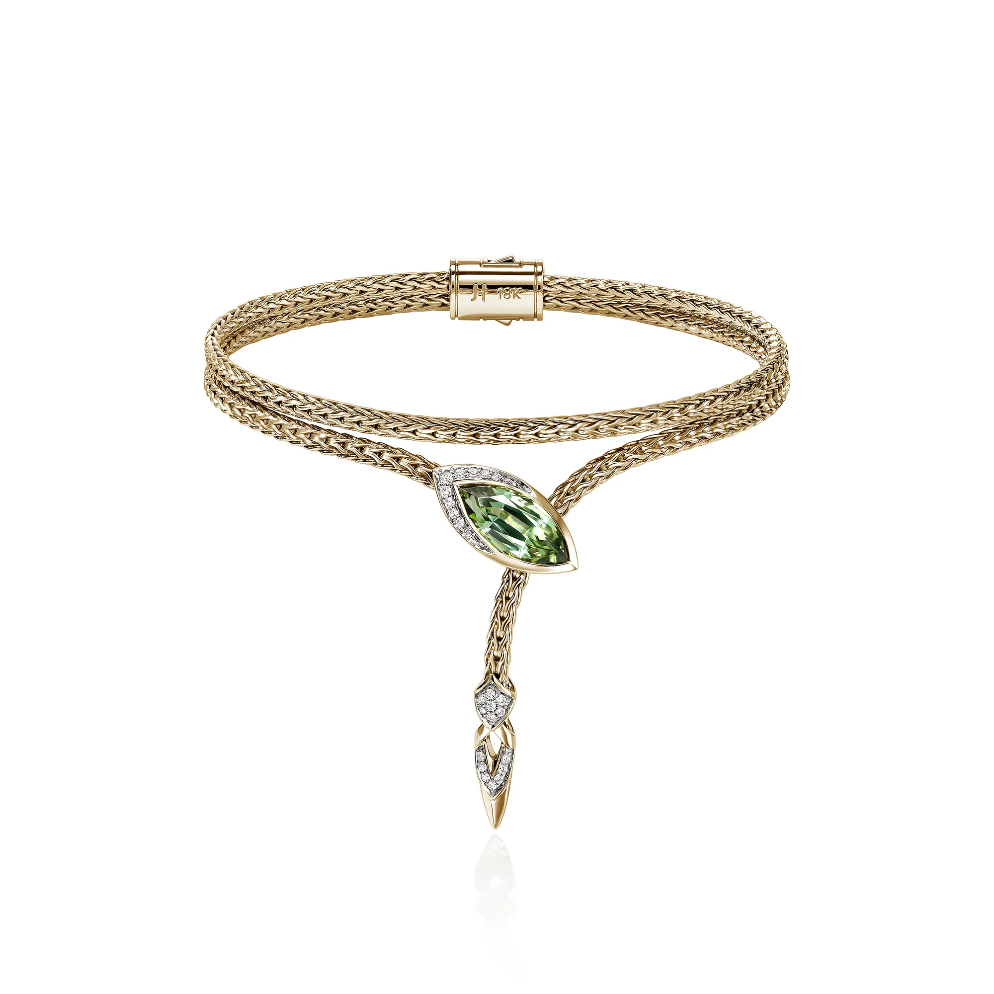 Artisan Series Naga Double Row Bracelet, 2.5MM|BUGS603791MGTDI