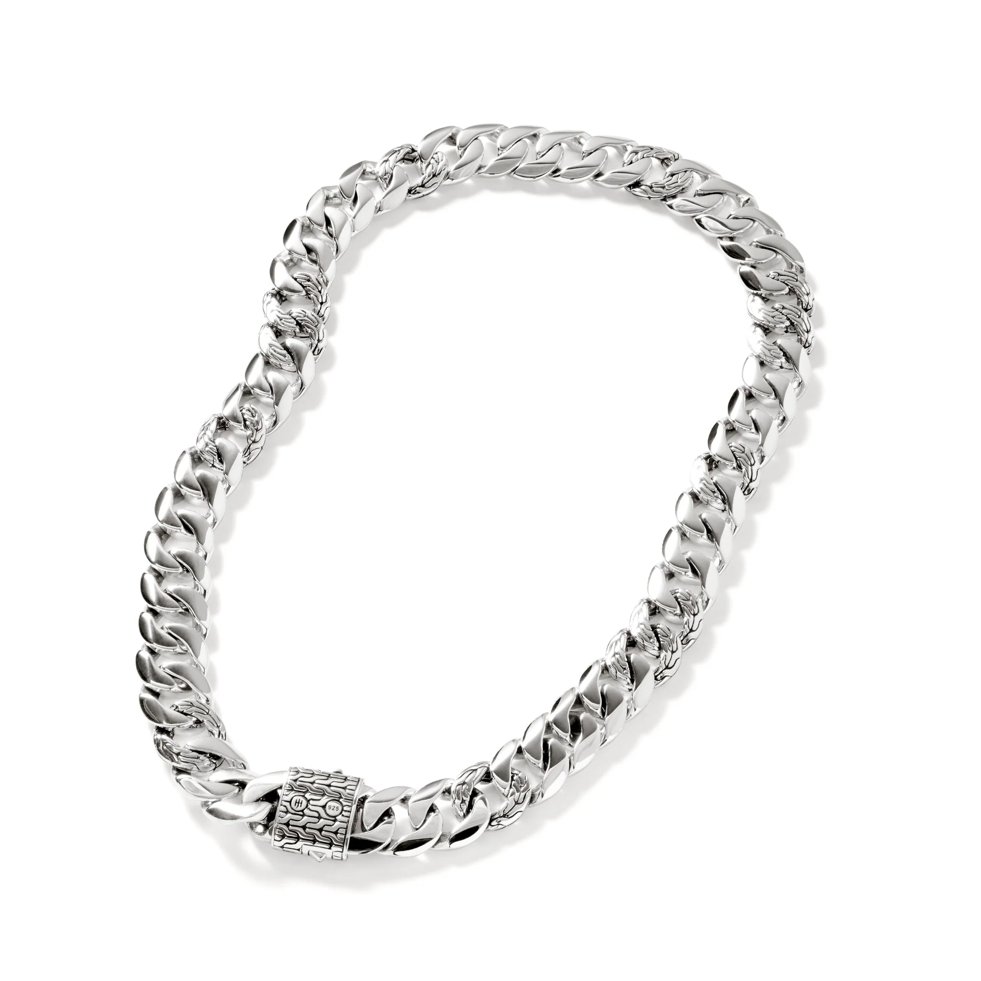 Curb Chain Necklace, Sterling Silver, 14MM|NB900803 - Image 6