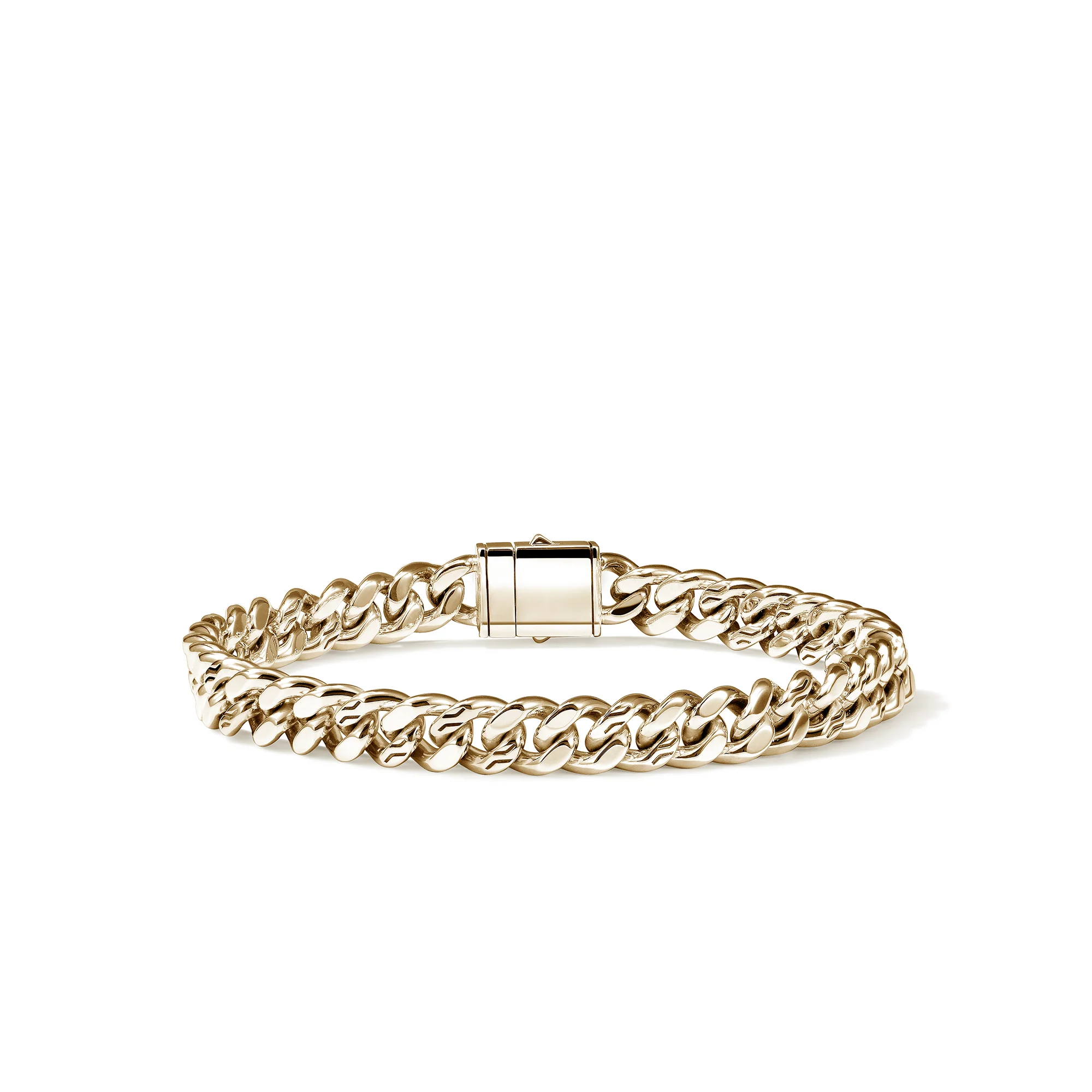 Curb Chain Bracelet, Gold, 7MM|BUGG98816