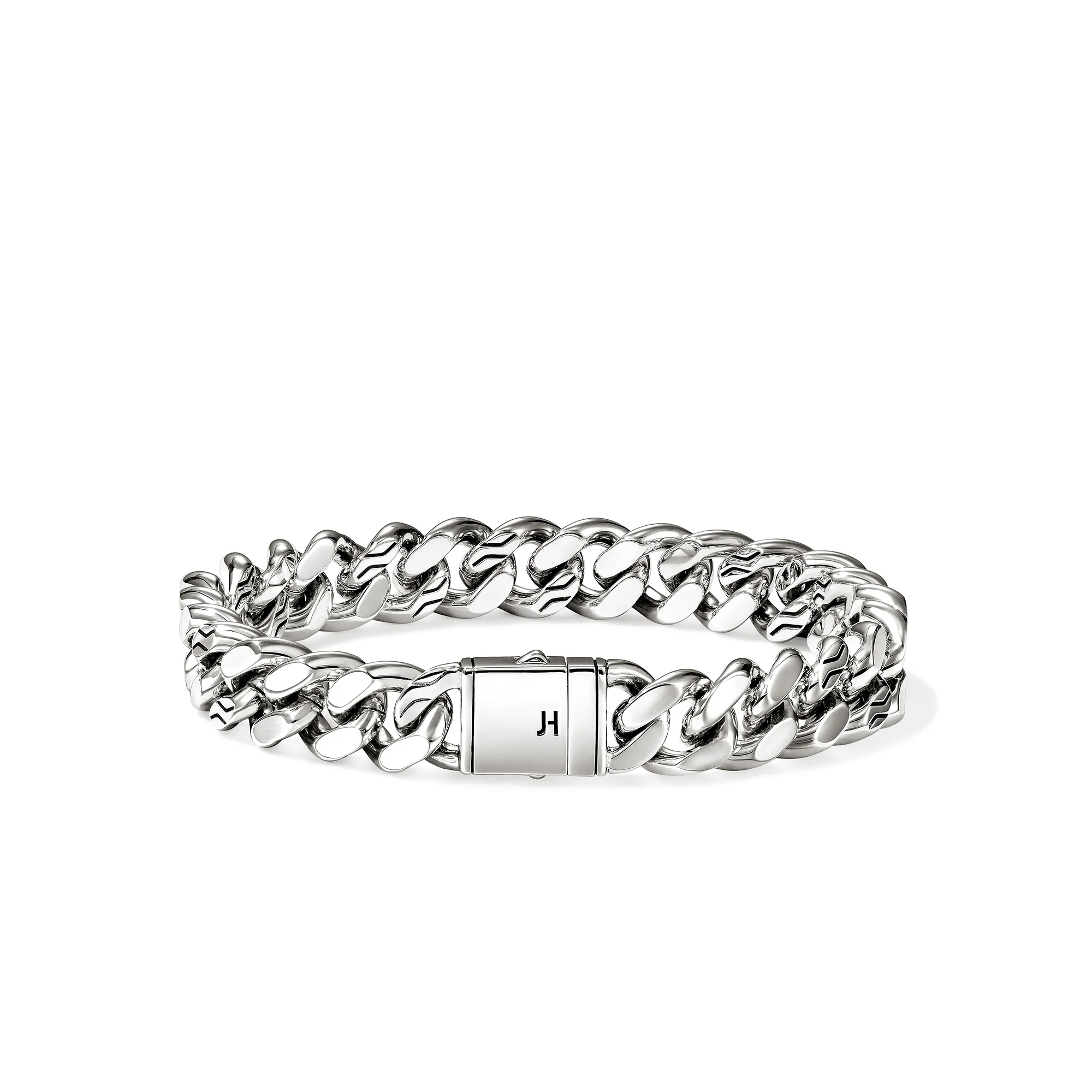 Curb Chain Bracelet, Sterling Silver, 11MM|BU98817 - Image 3