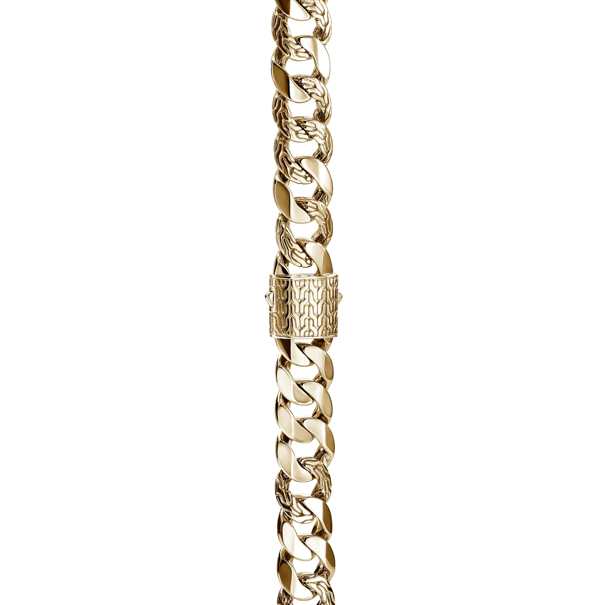 Curb Chain Necklace, Gold, 14MM|NMGG98815 - Image 2