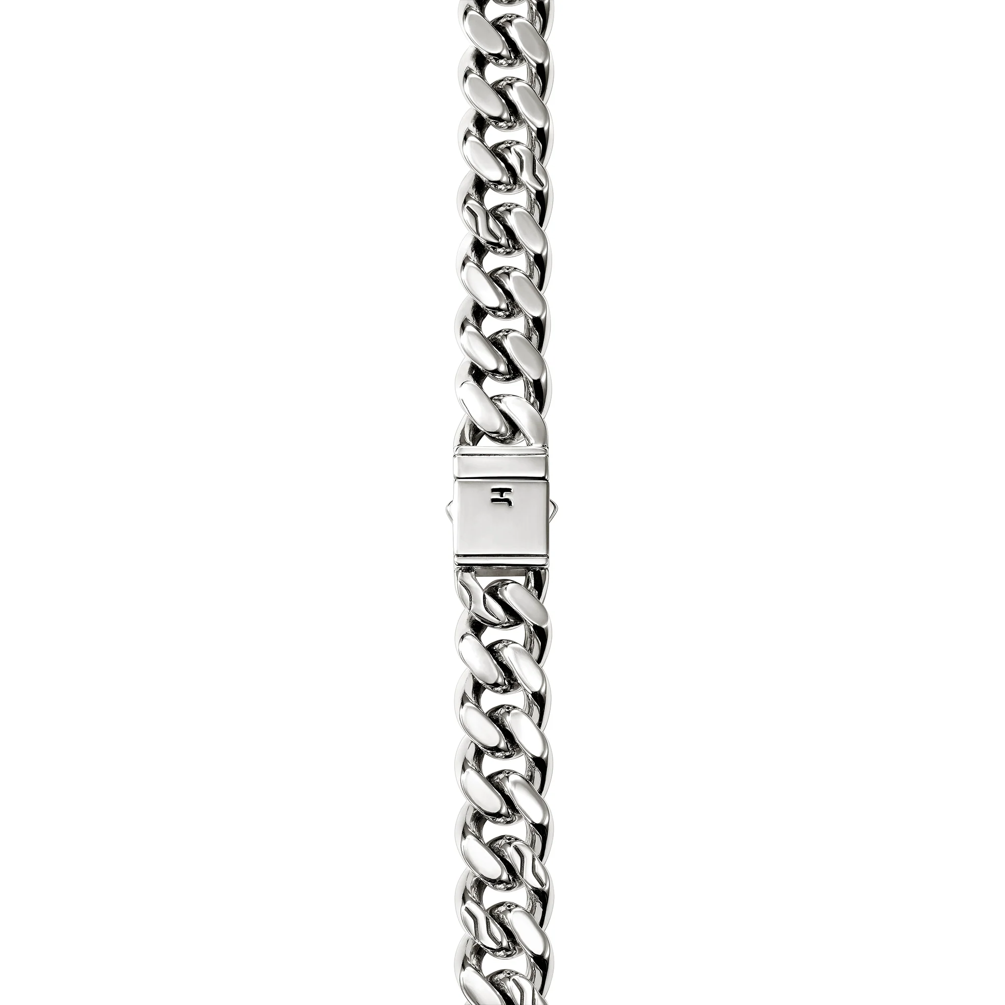 Curb Chain Necklace, Sterling Silver, 11MM|NM98814 - Image 2