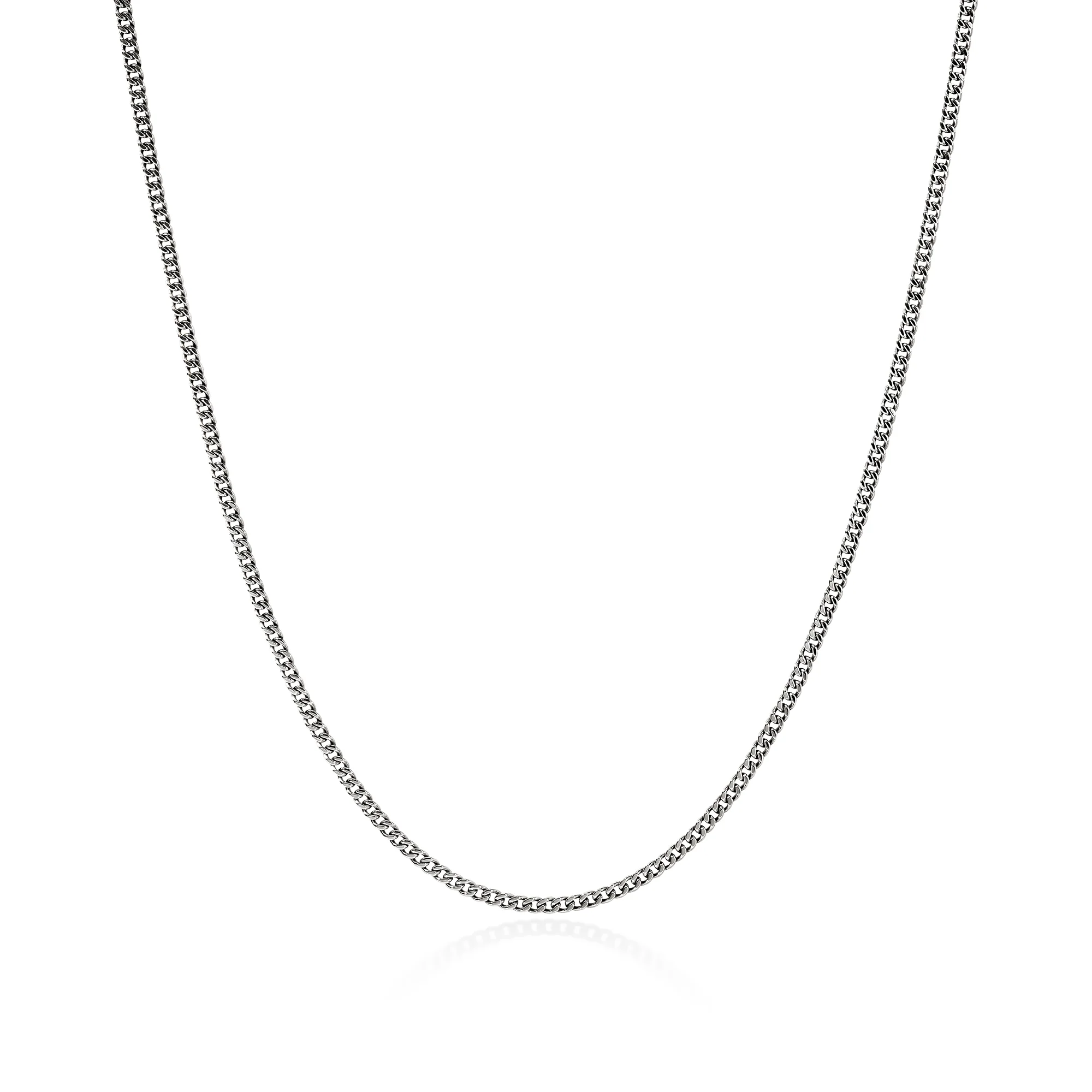 Curb Chain Necklace, Sterling Silver, 2.1MM|NM98811