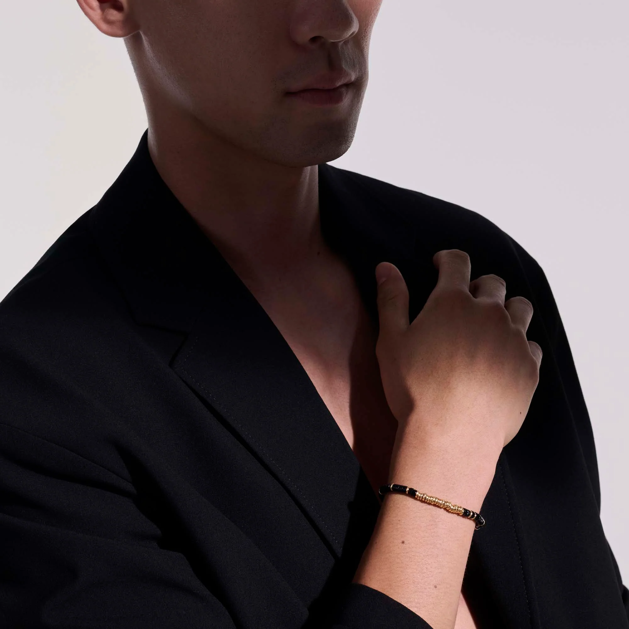 Heishi Bracelet, Gold, Hardstones|BUGGS900984BON - Image 6