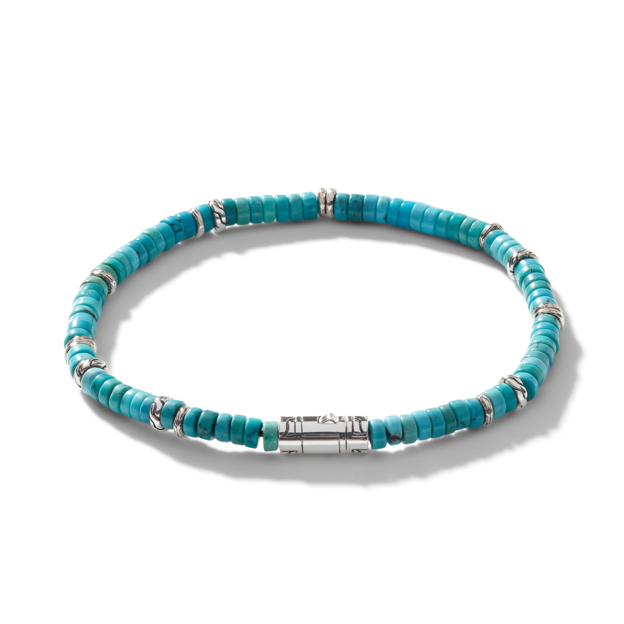 Heishi Bracelet, Sterling Silver, Hardstones|BUS900698TQ - Image 4