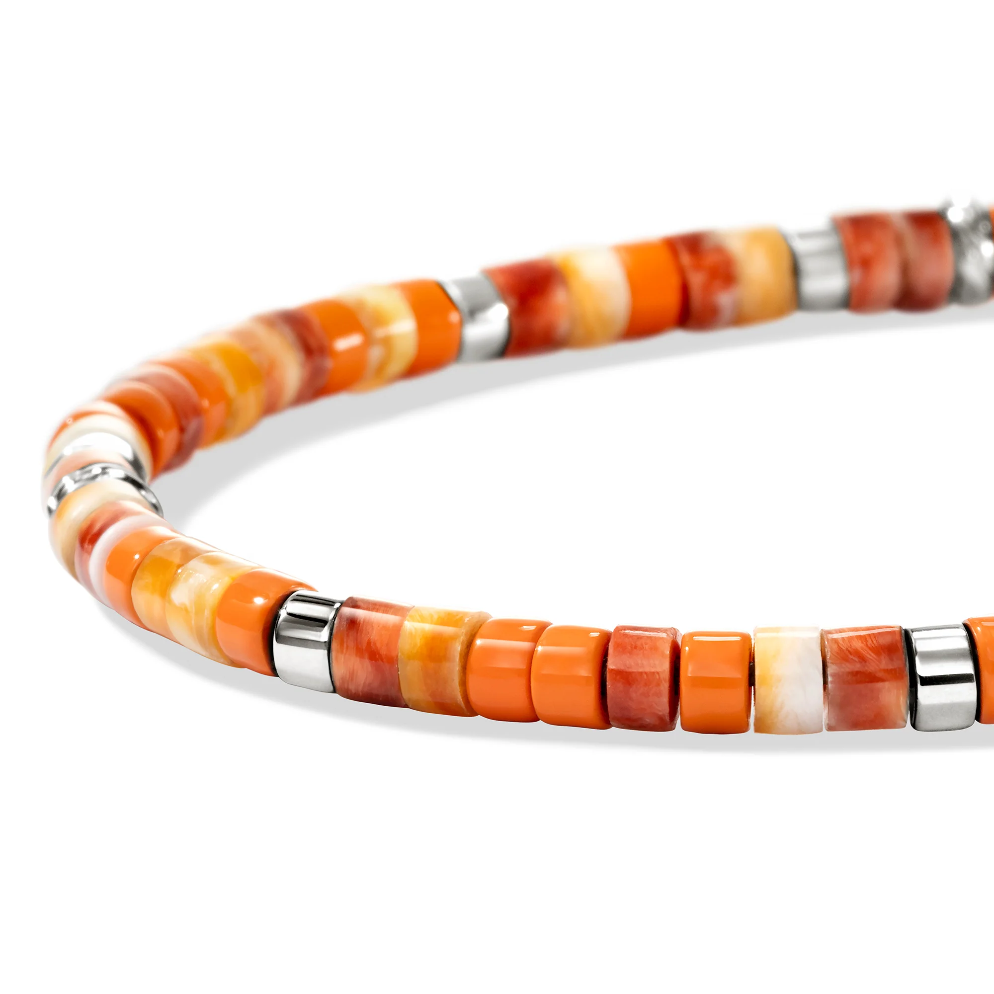 Heishi Bracelet, Sterling Silver|BUS290071OROYS - Image 2