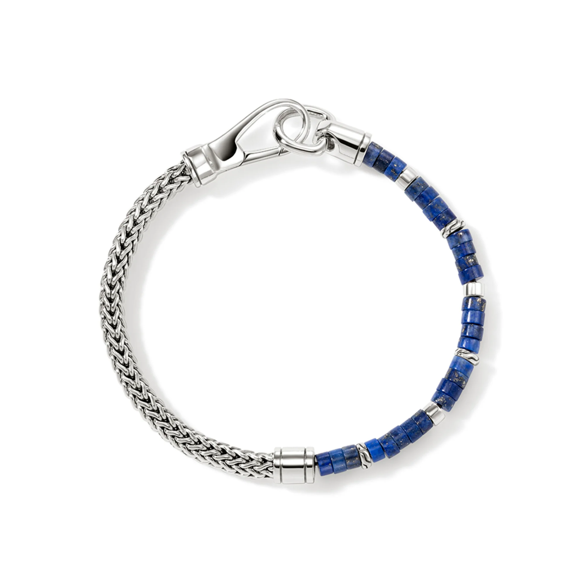Heishi Chain Bracelet, Sterling Silver, Hardstones|BUS9012521LPZ - Image 5