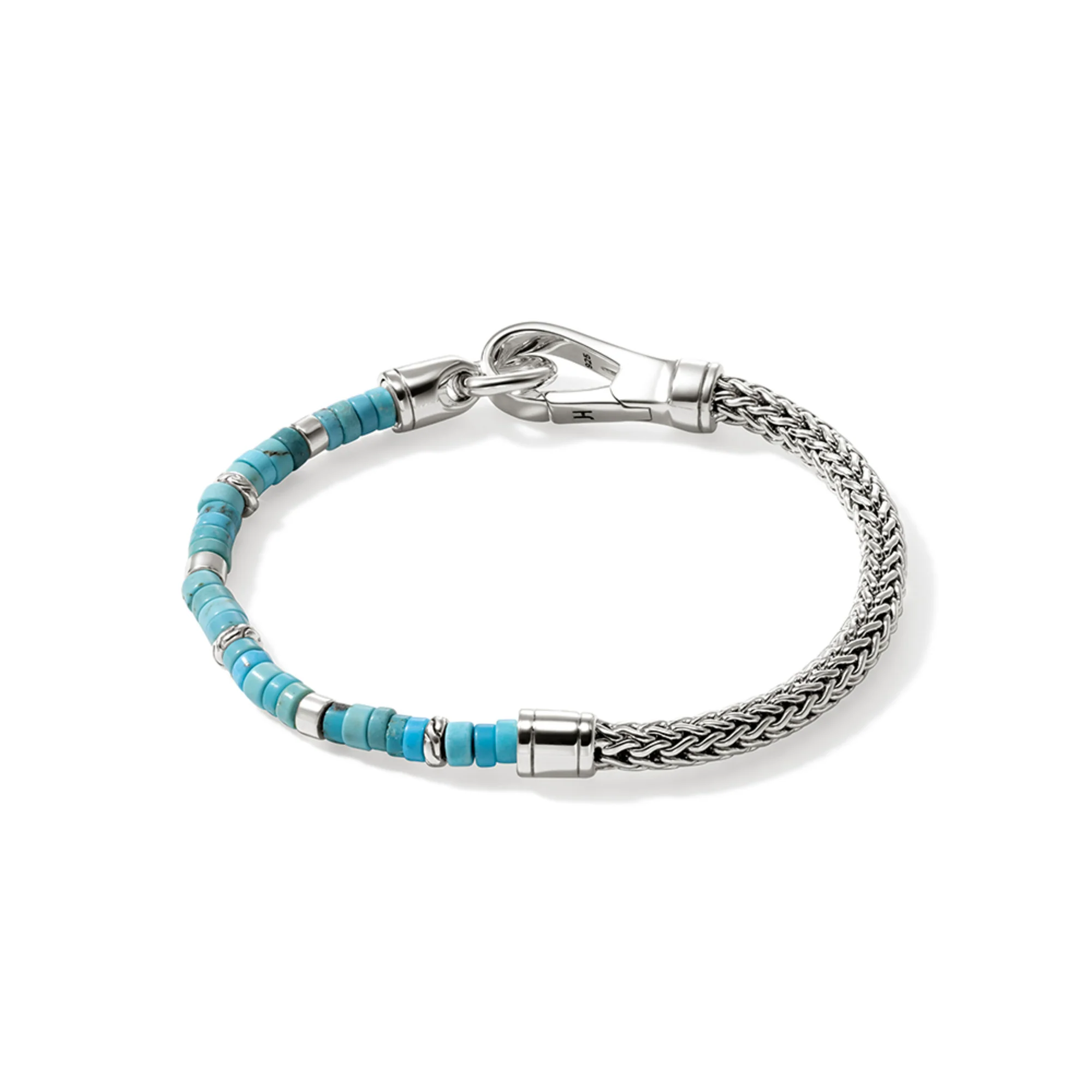 Heishi Chain Bracelet, Sterling Silver, Hardstones|BUS9012521TQ - Image 4