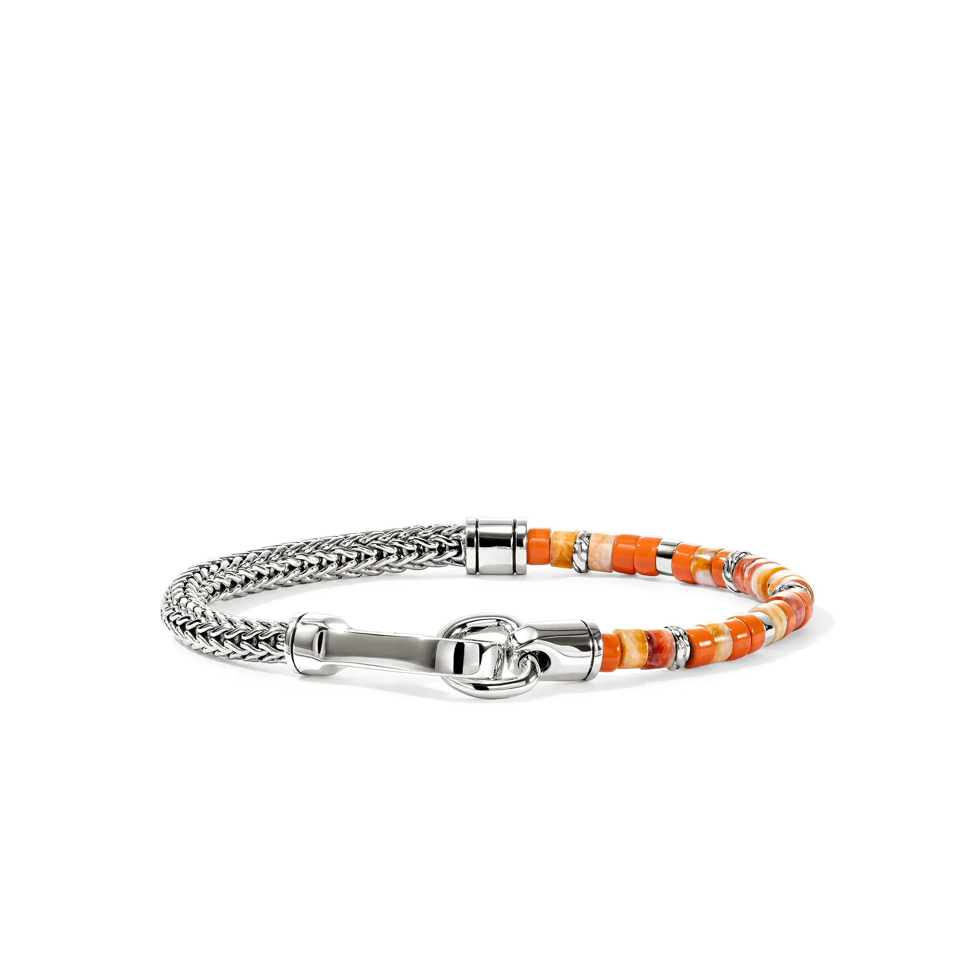 Heishi Chain Bracelet, Sterling Silver|BUS290091OROYS