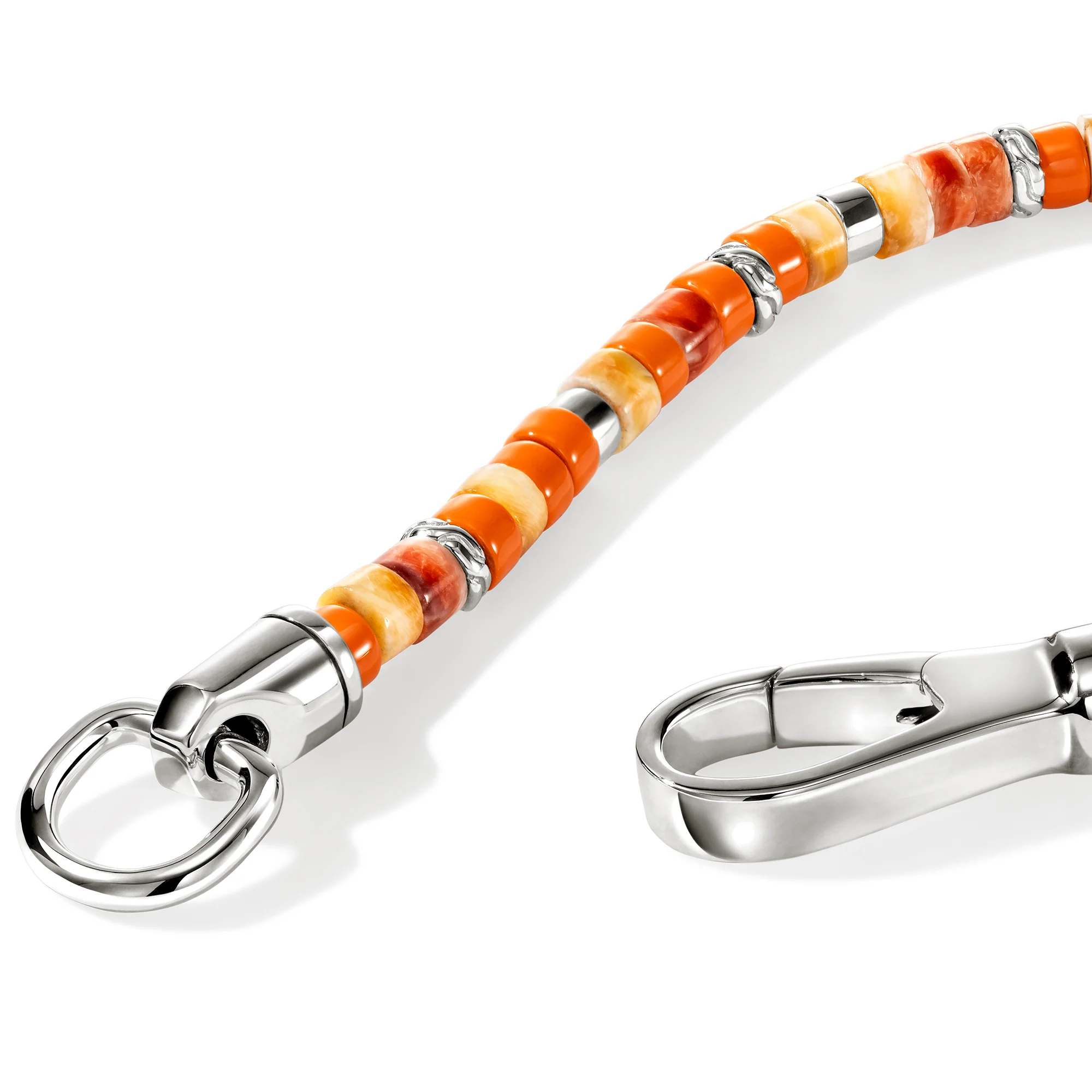 Heishi Chain Bracelet, Sterling Silver|BUS290091OROYS - Image 2