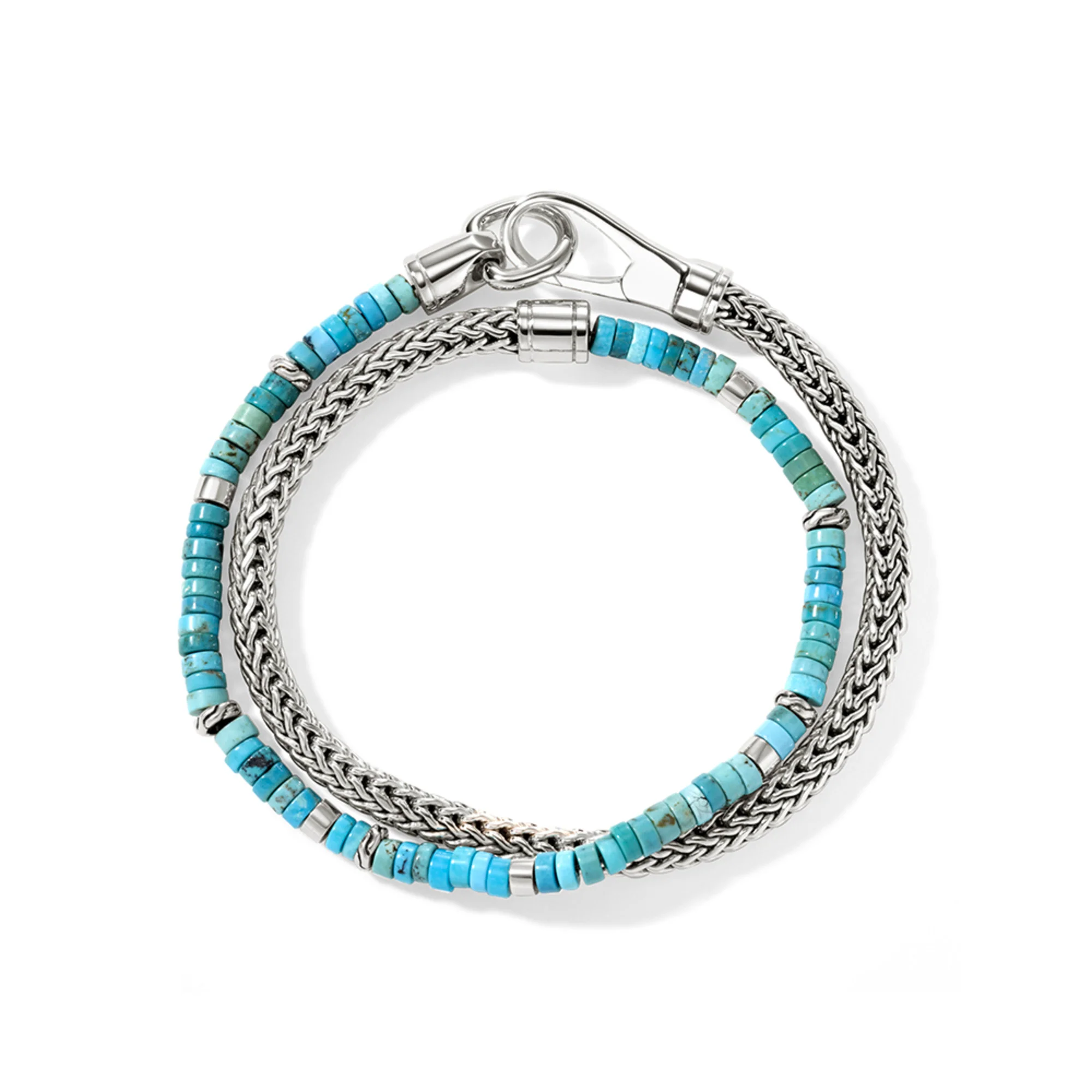 Heishi Chain Wrap, Sterling Silver, Hardstones|BUS9012551TQ - Image 5