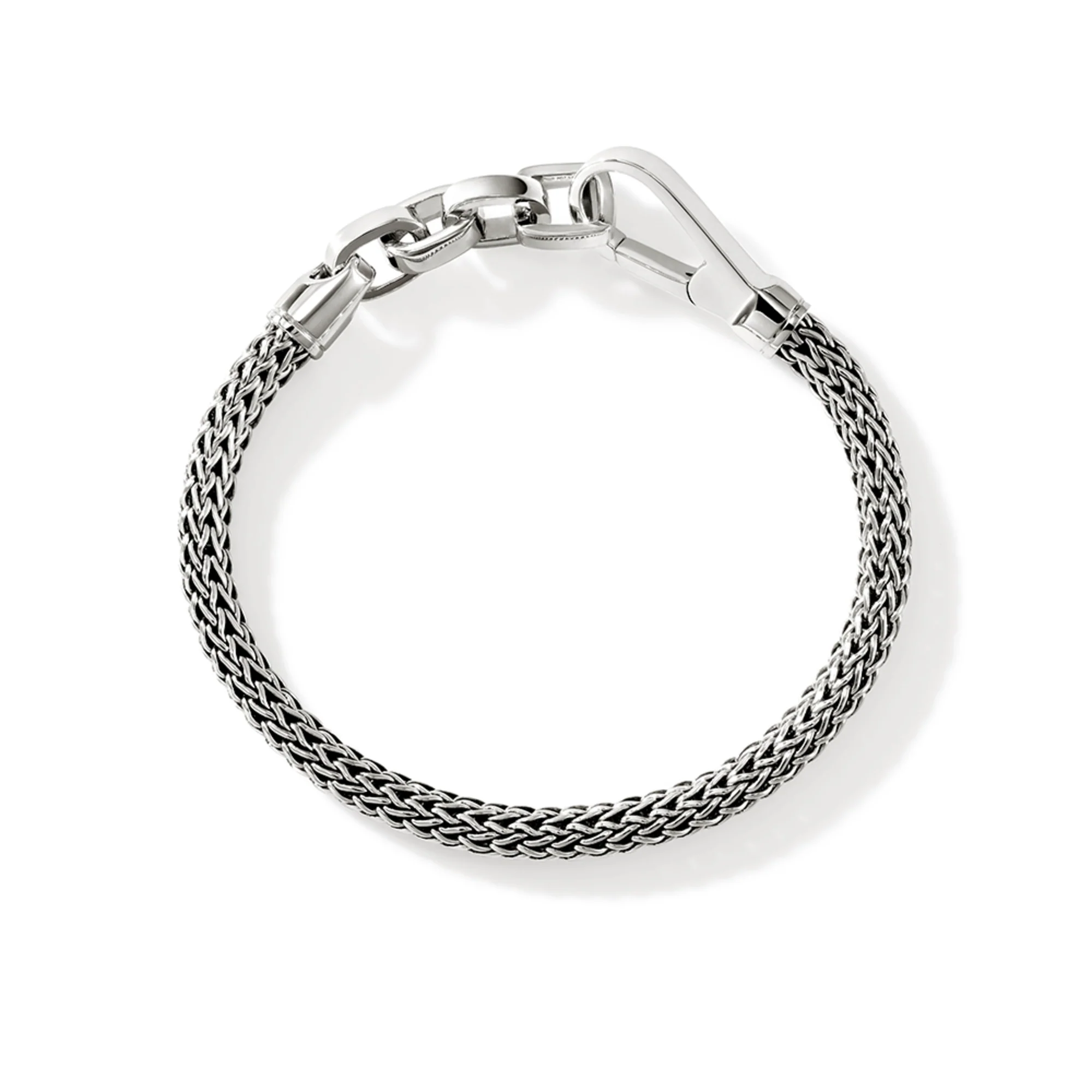 Hook Clasp Bracelet, Sterling Silver, 5MM|BU901240 - Image 5