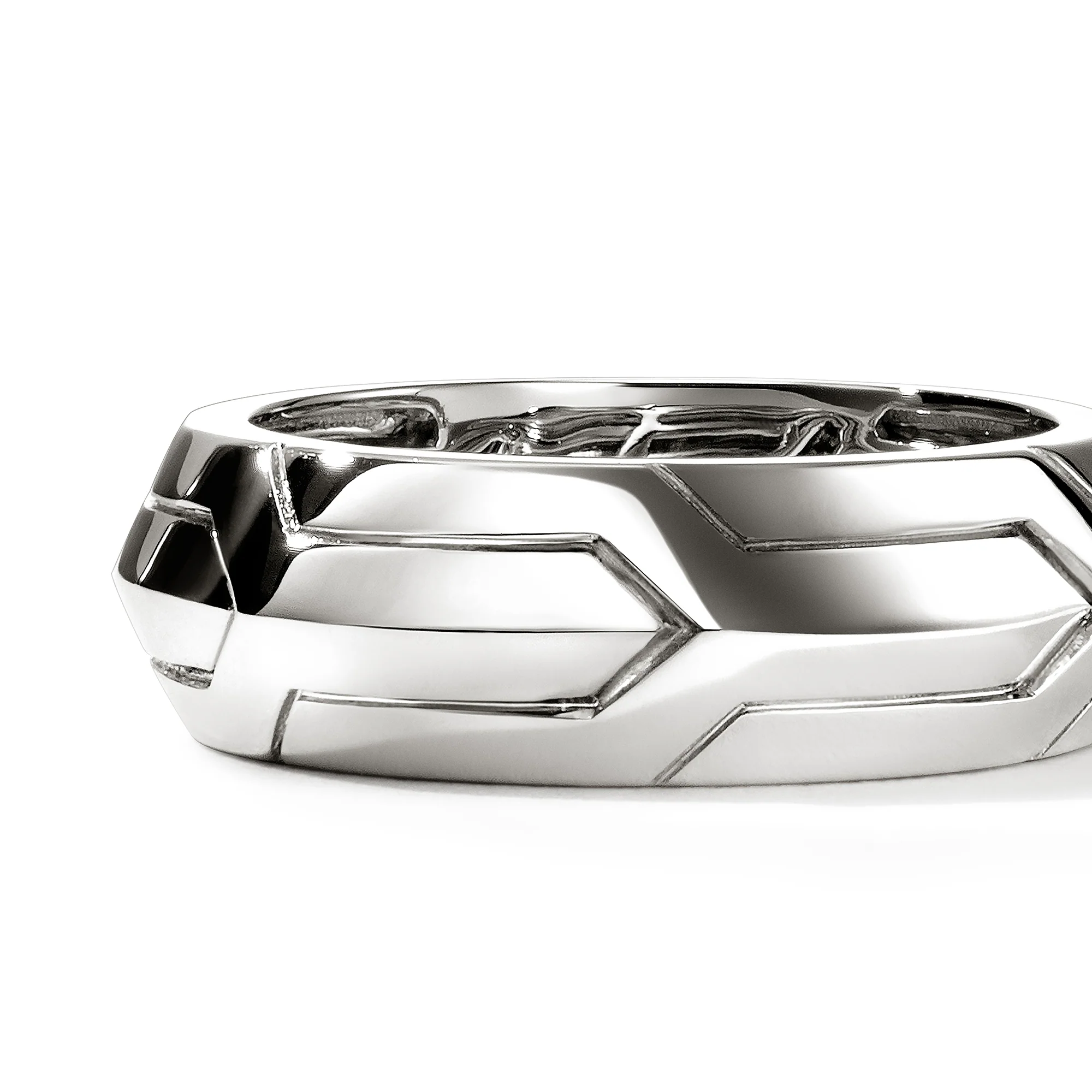 Icon 50 Band Ring, Sterling Silver, 7MM|RM98740 - Image 2