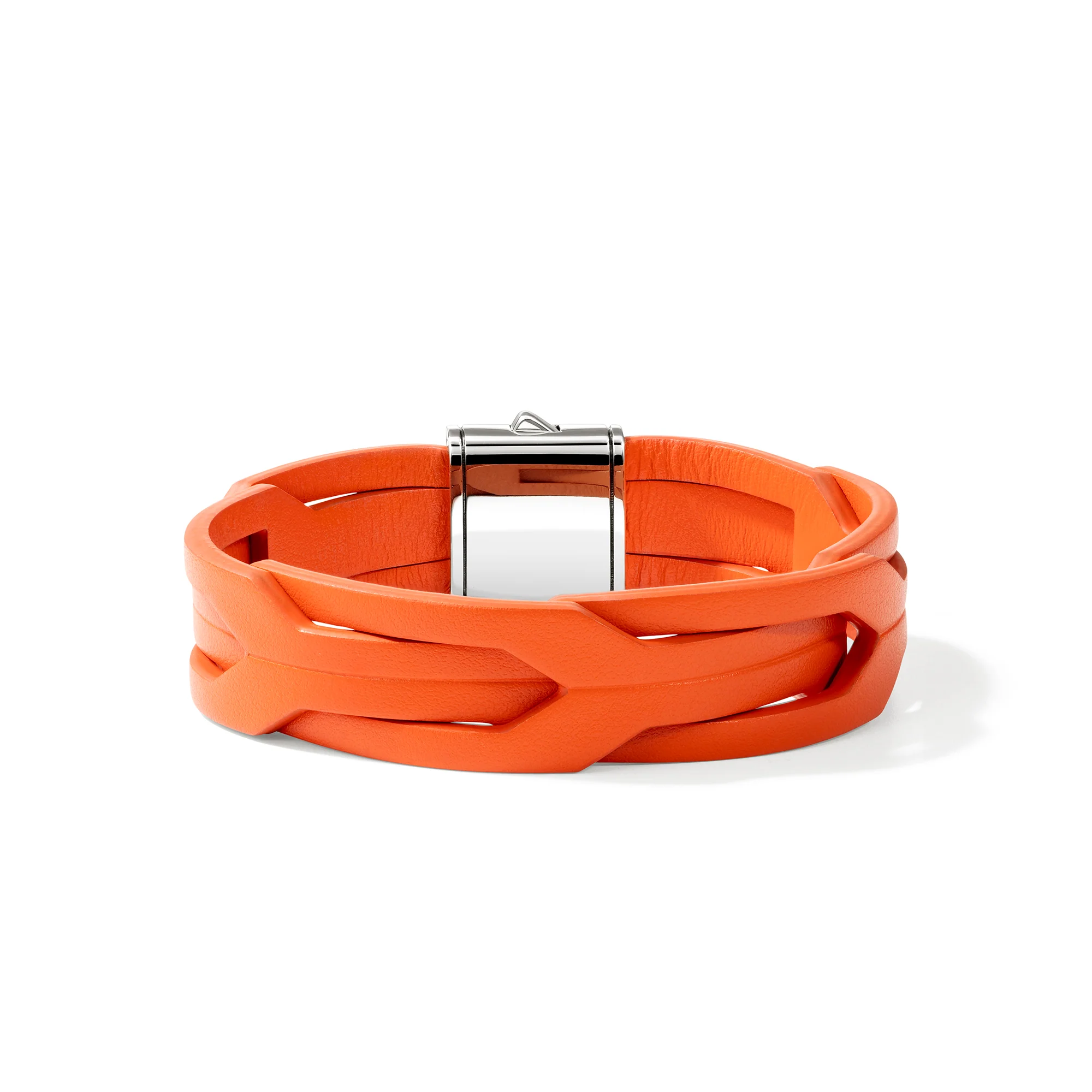 Icon 50 Bracelet, Sterling Silver, Leather|BU98744OR - Image 3