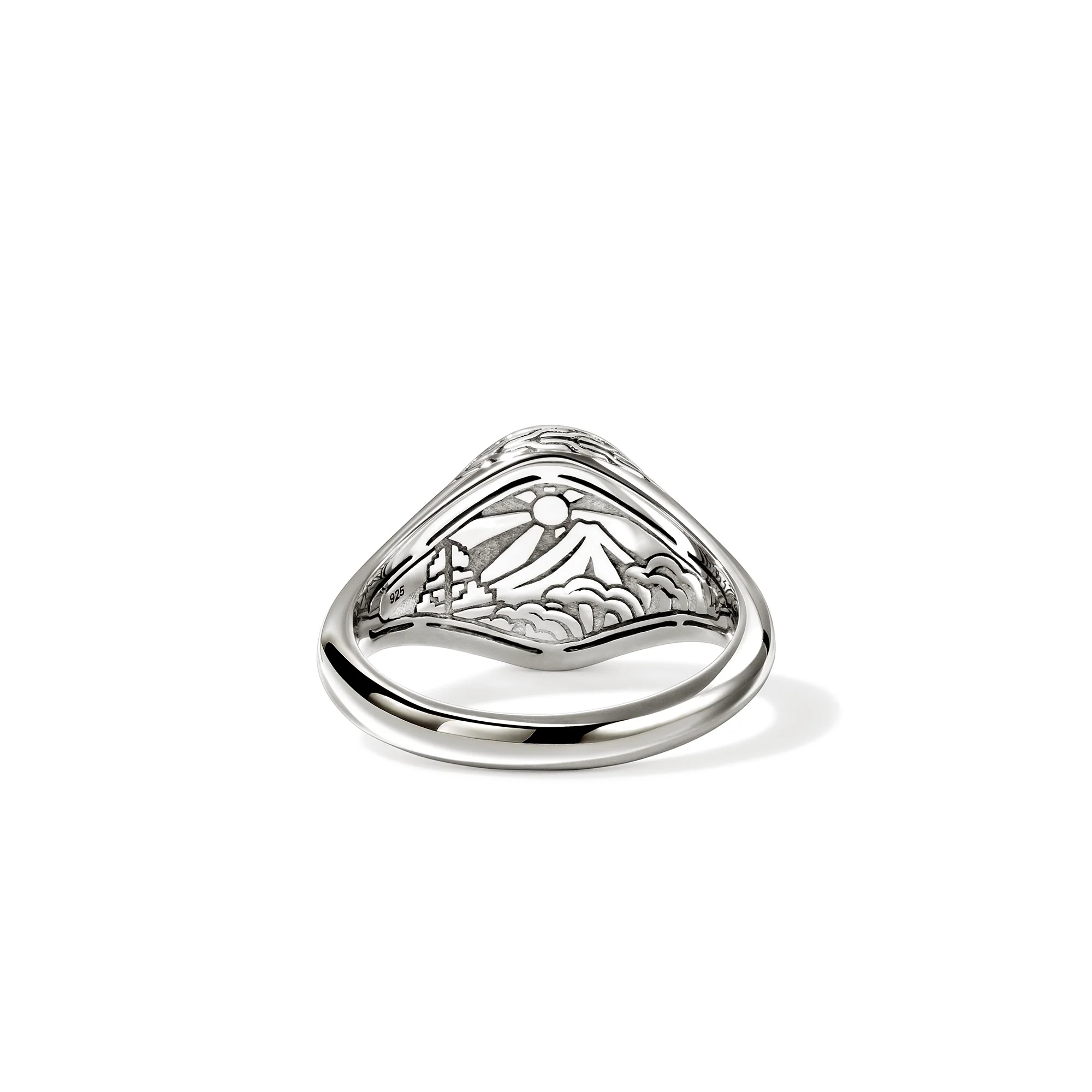 Icon 50 Signet Ring, Sterling Silver|RB98884 - Image 3