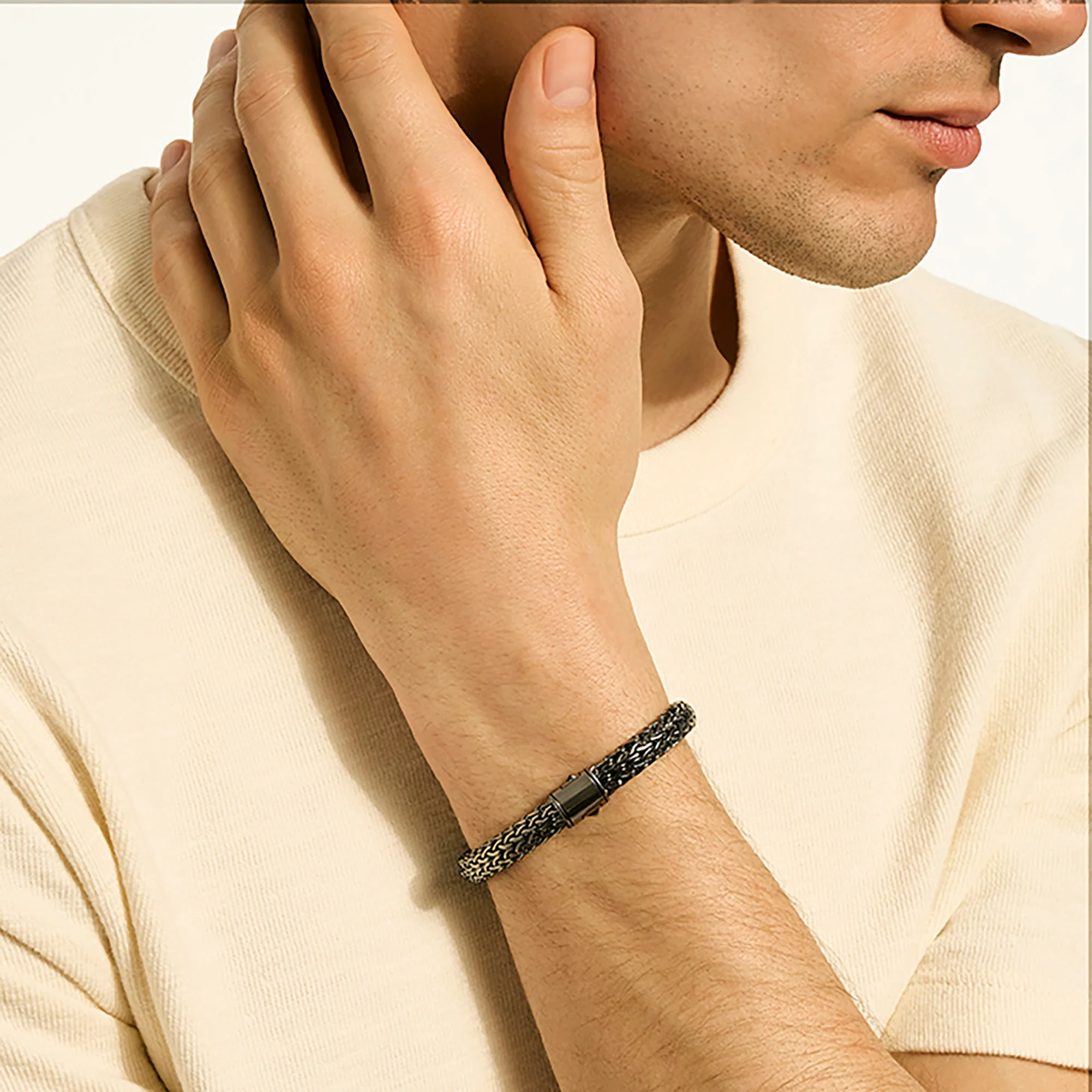 Icon Bracelet, Dark Silver, 7.5MM|BU990400BRD - Image 7