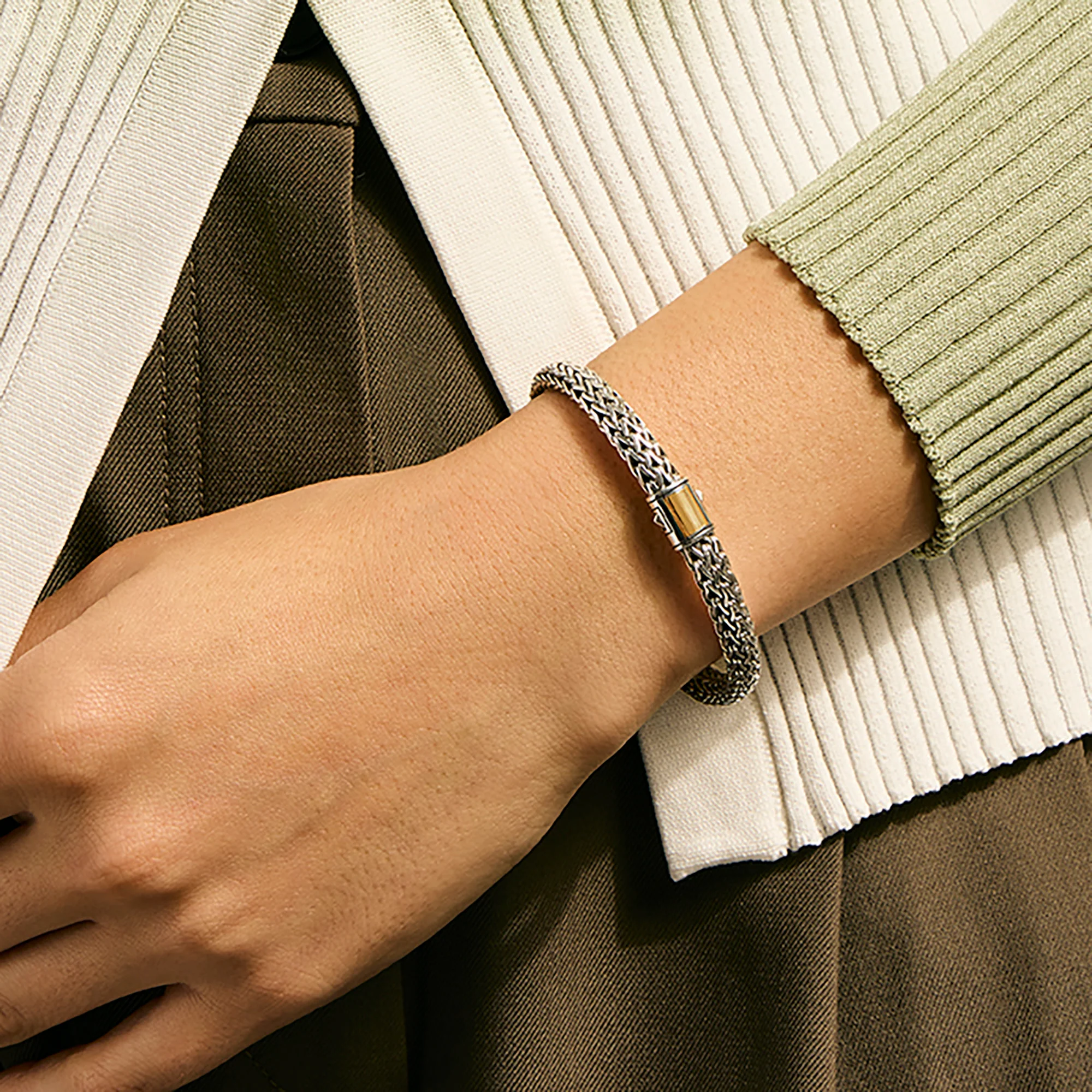 Icon Bracelet, Gold, Sterling Silver, 6.5MM|BUZZ990904 - Image 6