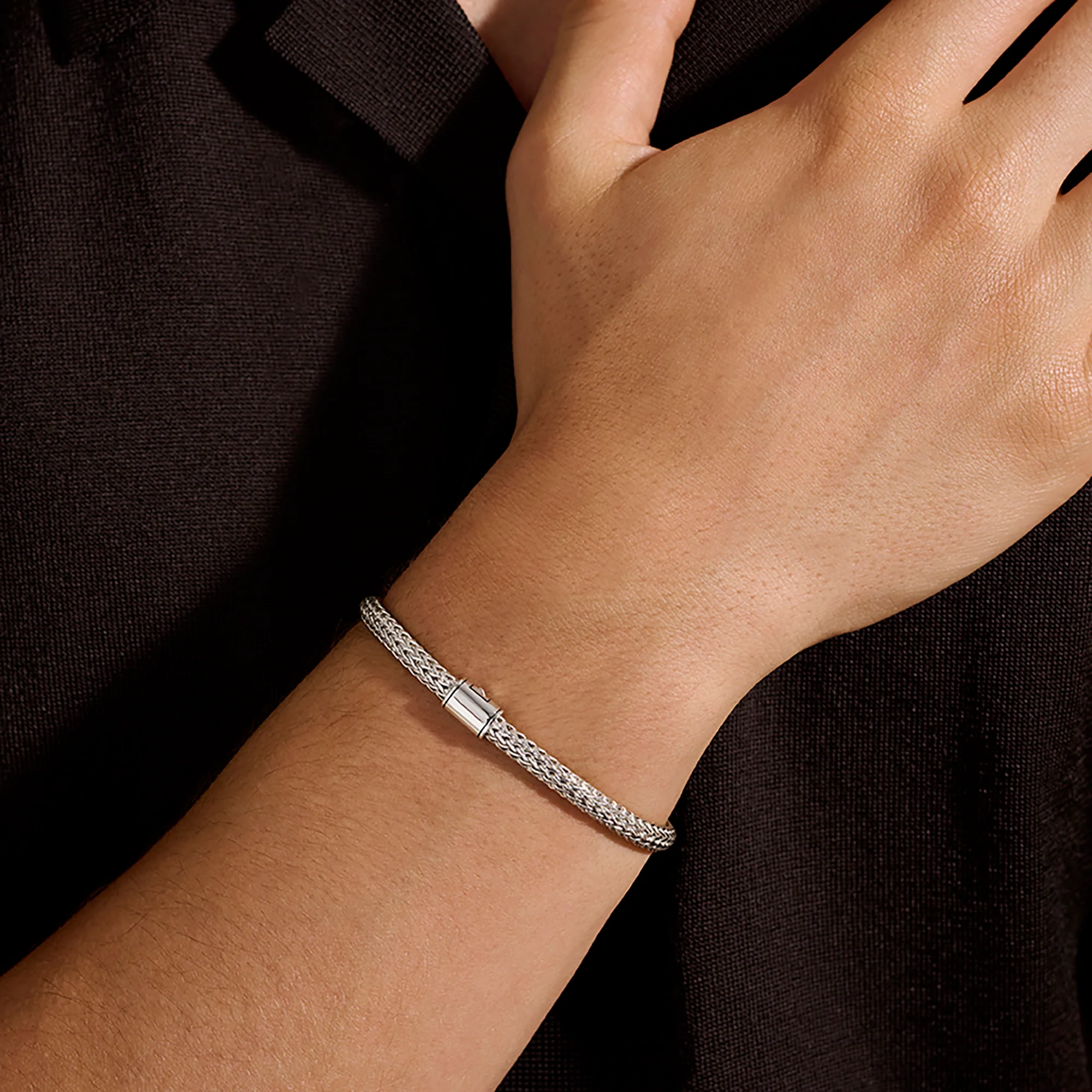 Icon Bracelet, Reversible, Gold, Sterling Silver, 5MM|BUZZ990096RV - Image 9