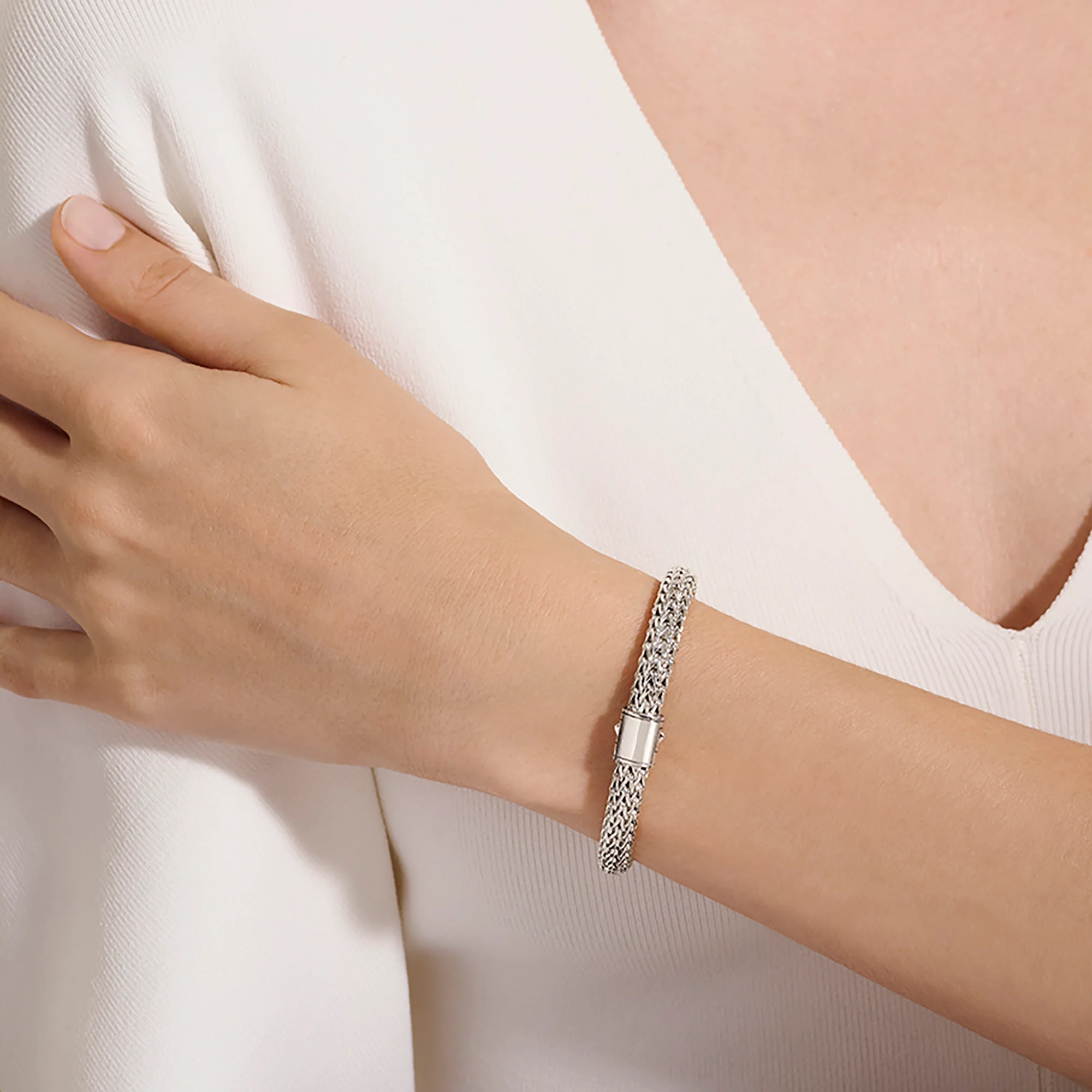 Icon Bracelet, Reversible, Gold, Sterling Silver, 6.5MM|BUZZ990904RV - Image 7