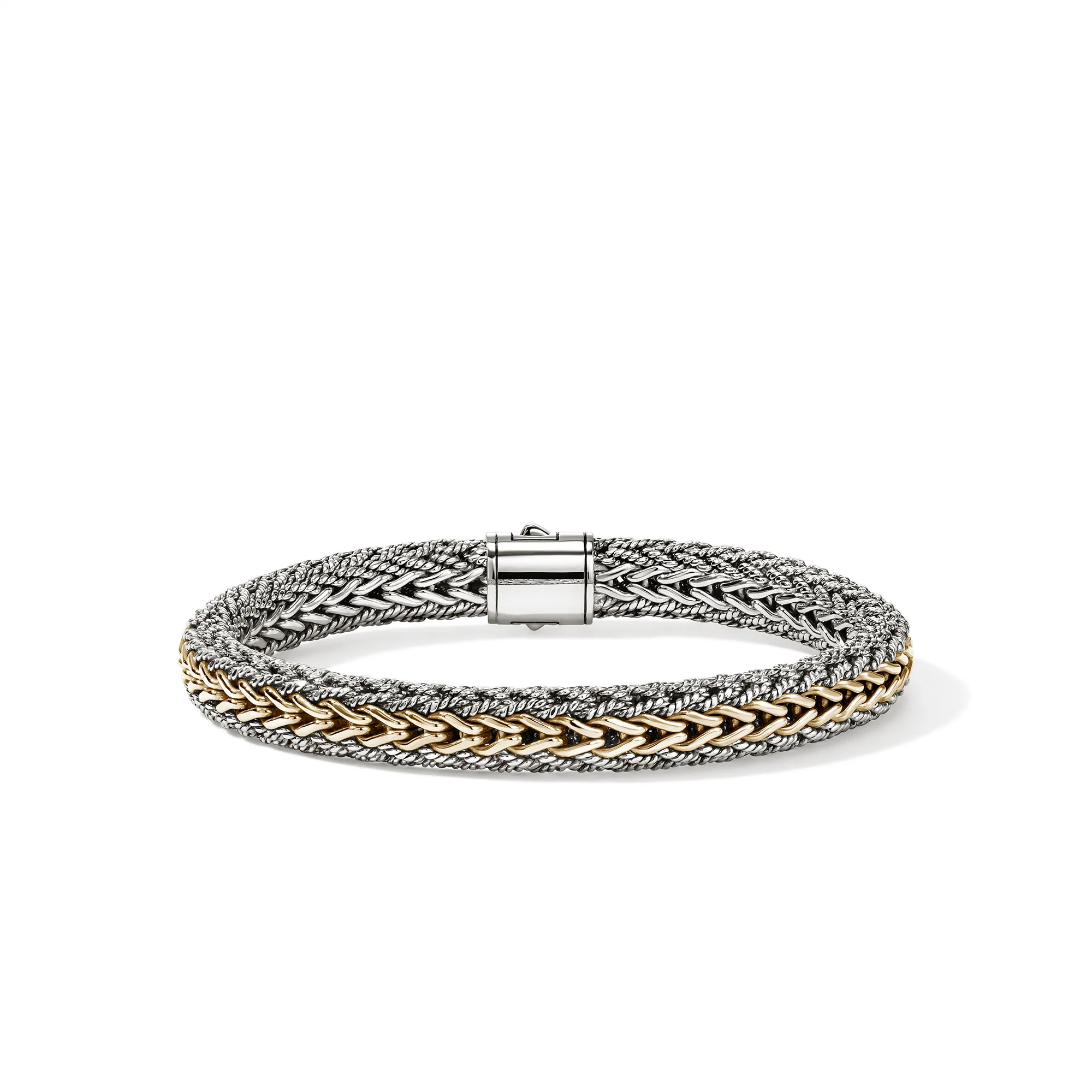 Icon Bracelet, Reversible, Gold, Sterling Silver, 8MM|BUZZ990401RV - Image 4