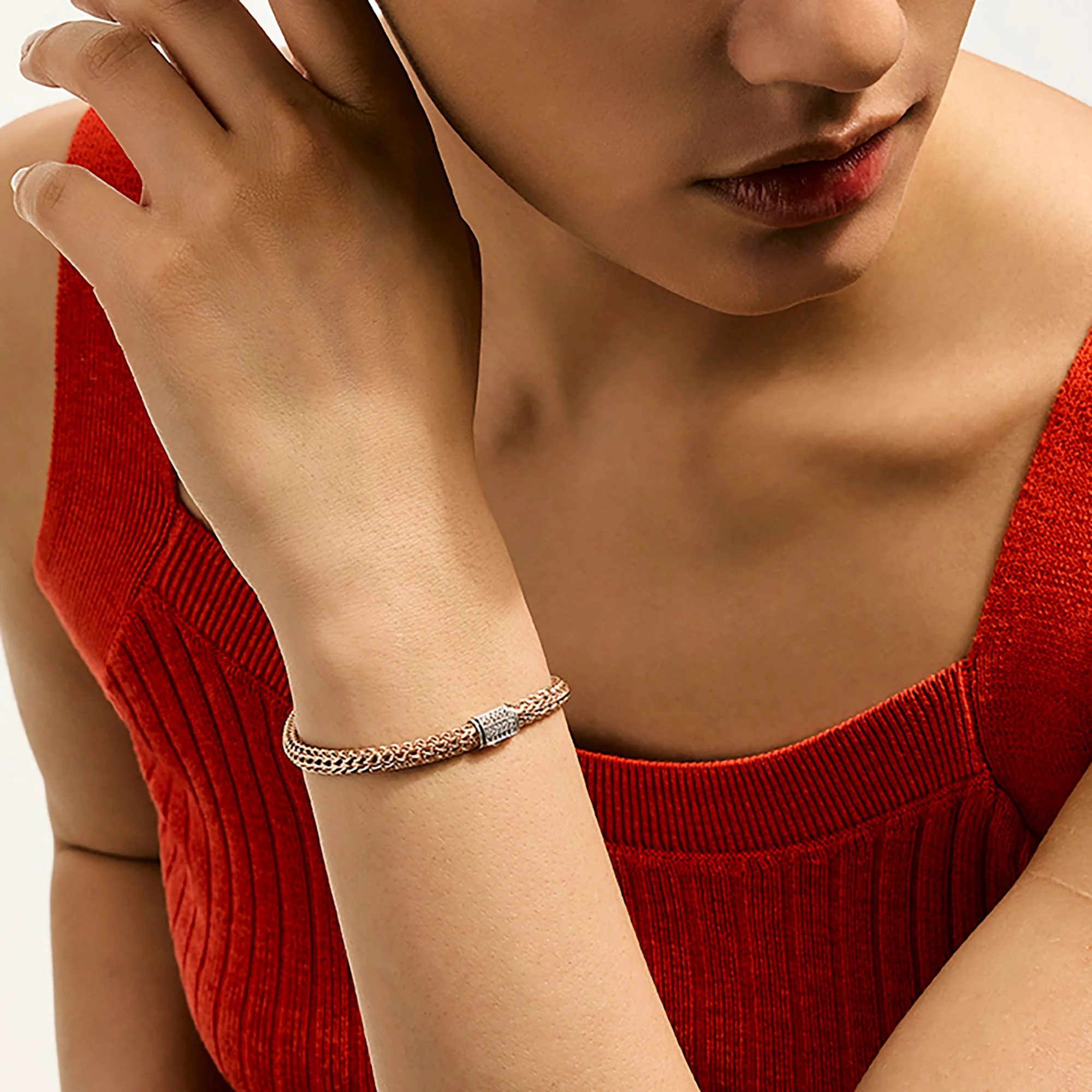 Icon Bracelet, Rose Gold, Diamonds, 5MM|BUGGX9900962RDI - Image 6
