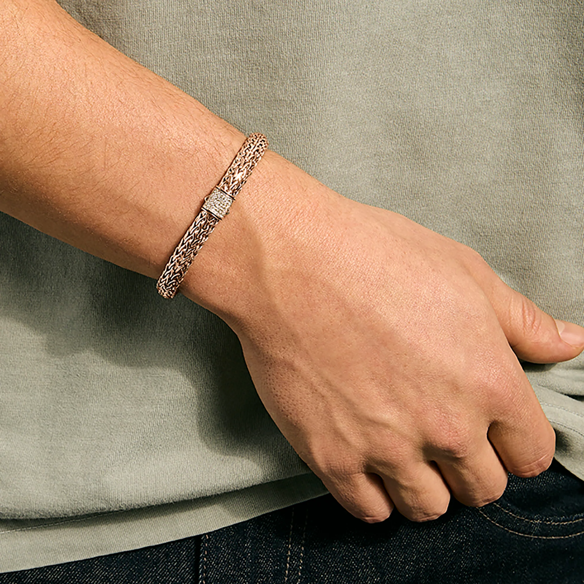Icon Bracelet, Rose Gold, Diamonds, 6.5MM|BUGGX9909042RDI - Image 7
