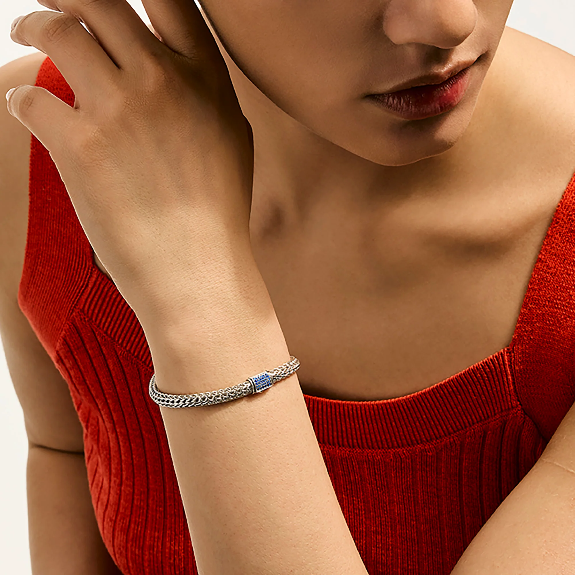 Icon Bracelet, Sterling Silver, Gemstones, 5MM|BUS9900964BSP - Image 6