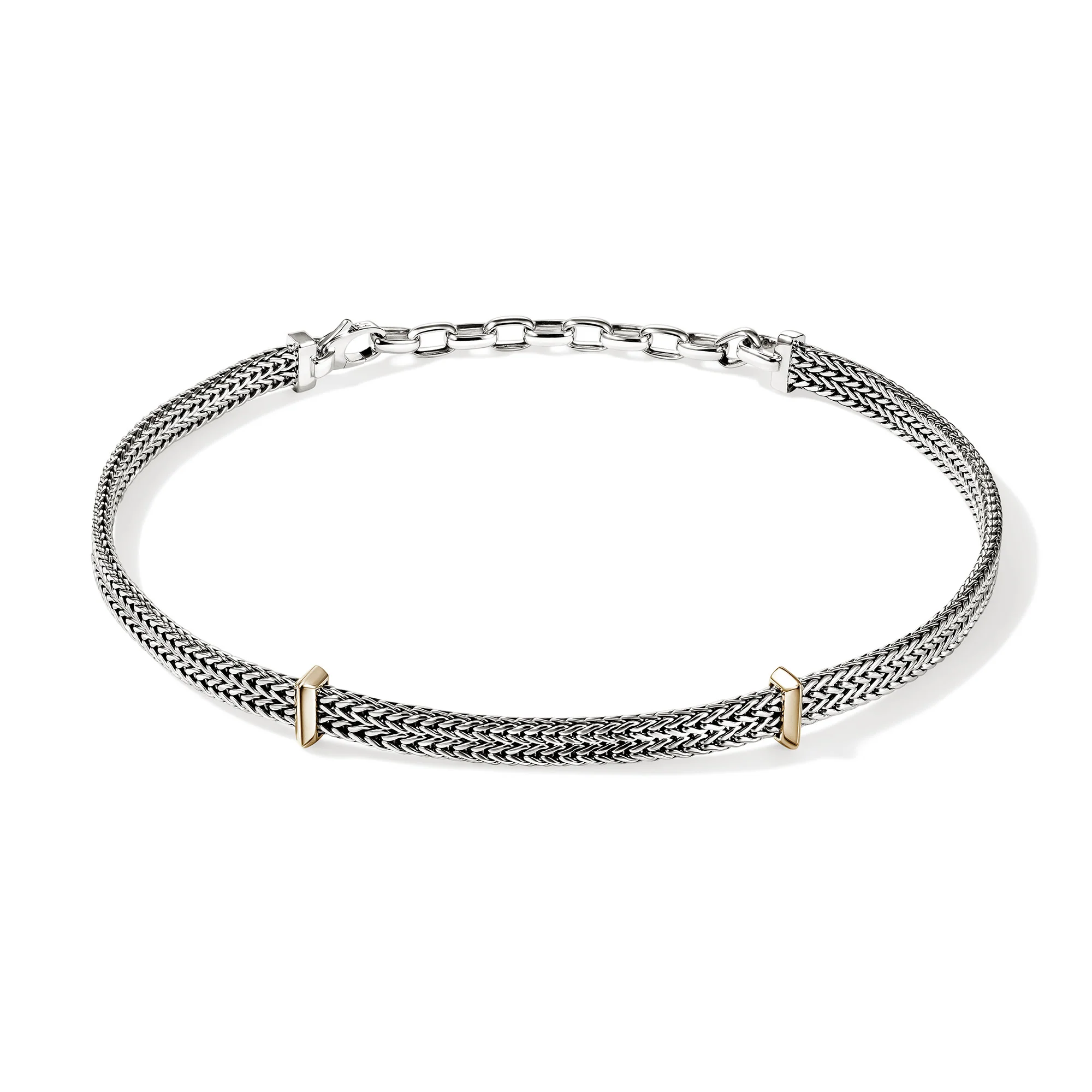 Icon Link Choker, Gold, Sterling Silver, 6MM|NZZ97220