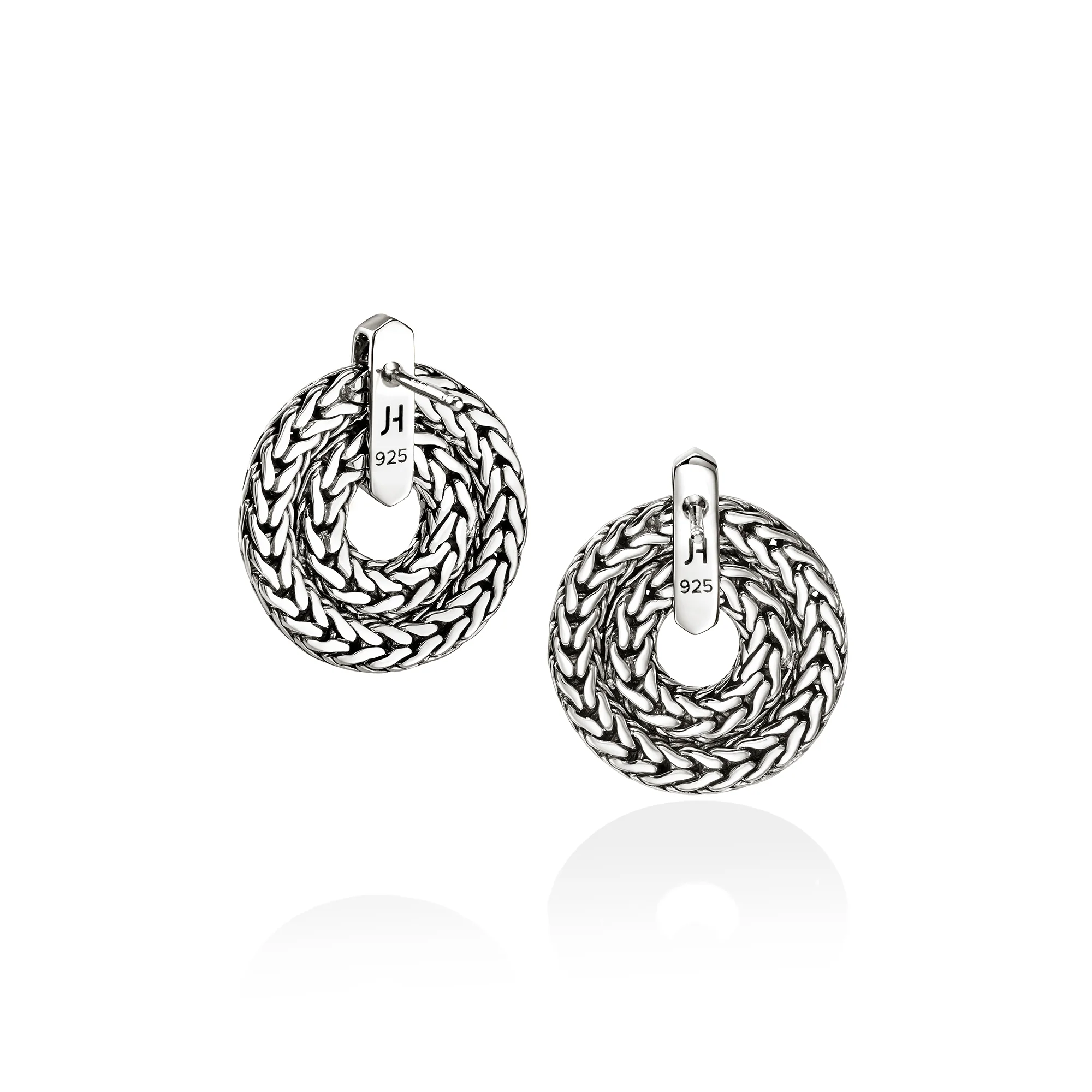 Icon Link Earring, Sterling Silver, 22MM|EB98991 - Image 3