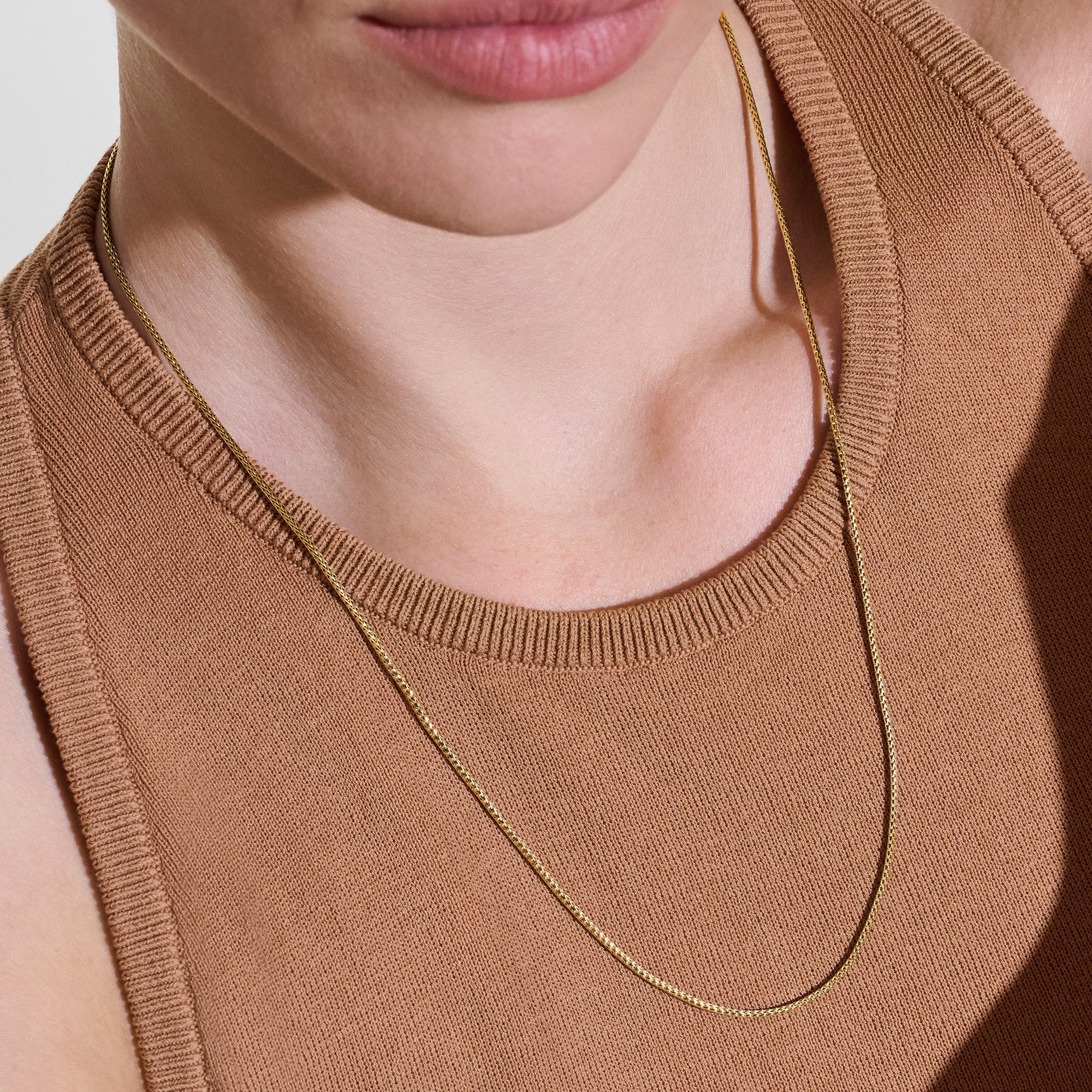 Icon Mini Necklace, Gold, 1.8MM|NMGG98891 - Image 4