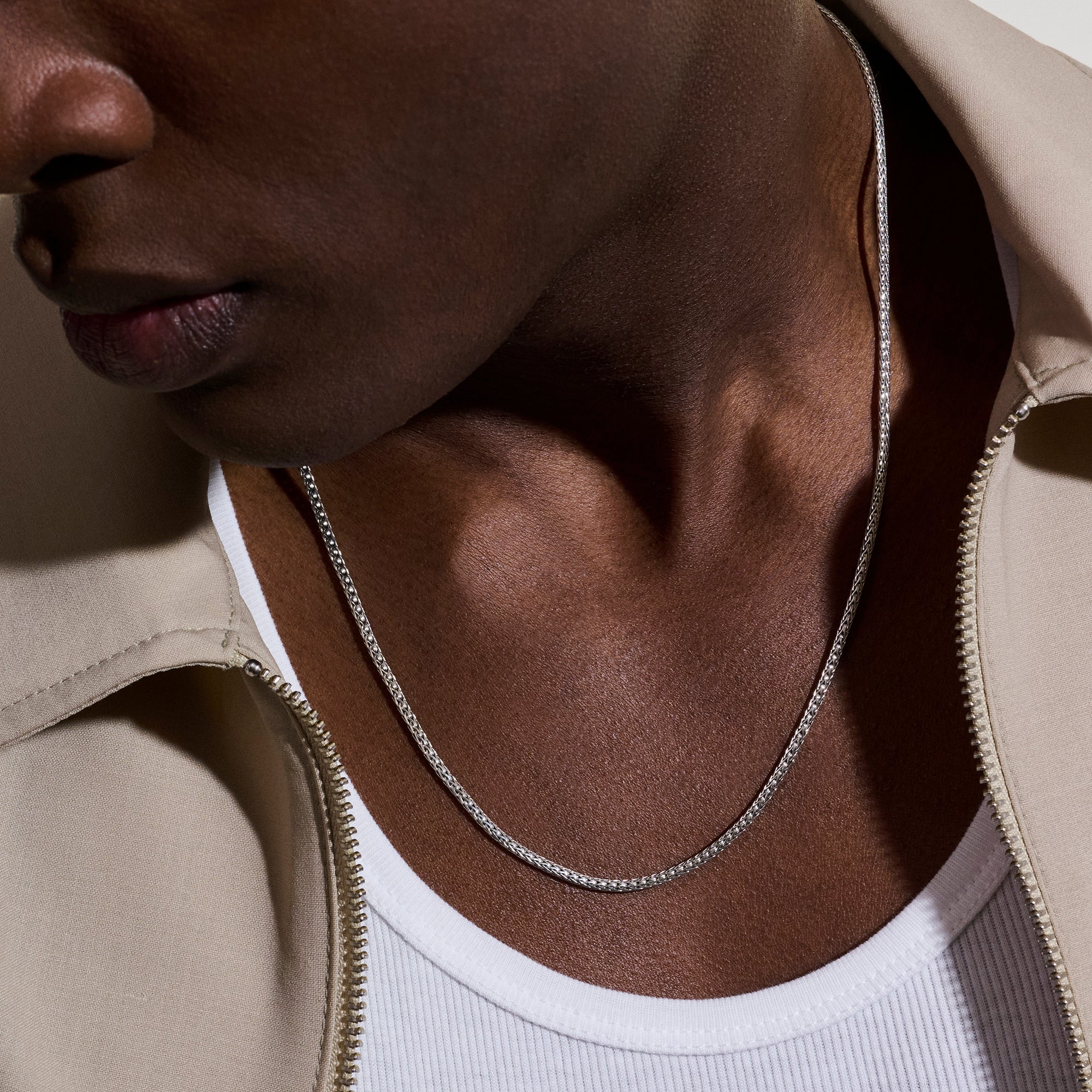 Icon Mini Necklace, Sterling Silver, 2.5MM|NM98892 - Image 3