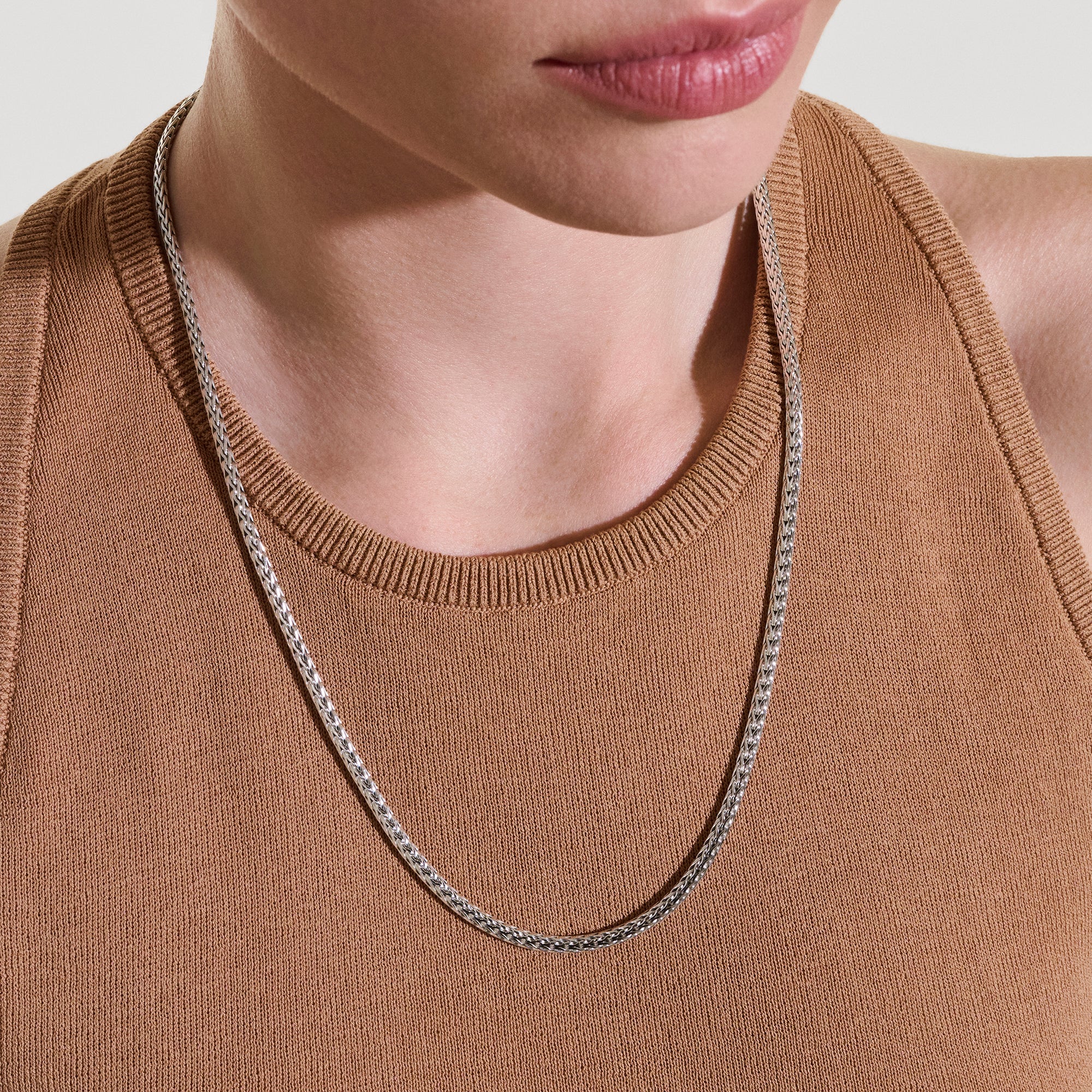 Icon Mini Necklace, Sterling Silver, 3.5MM|NM98893 - Image 4