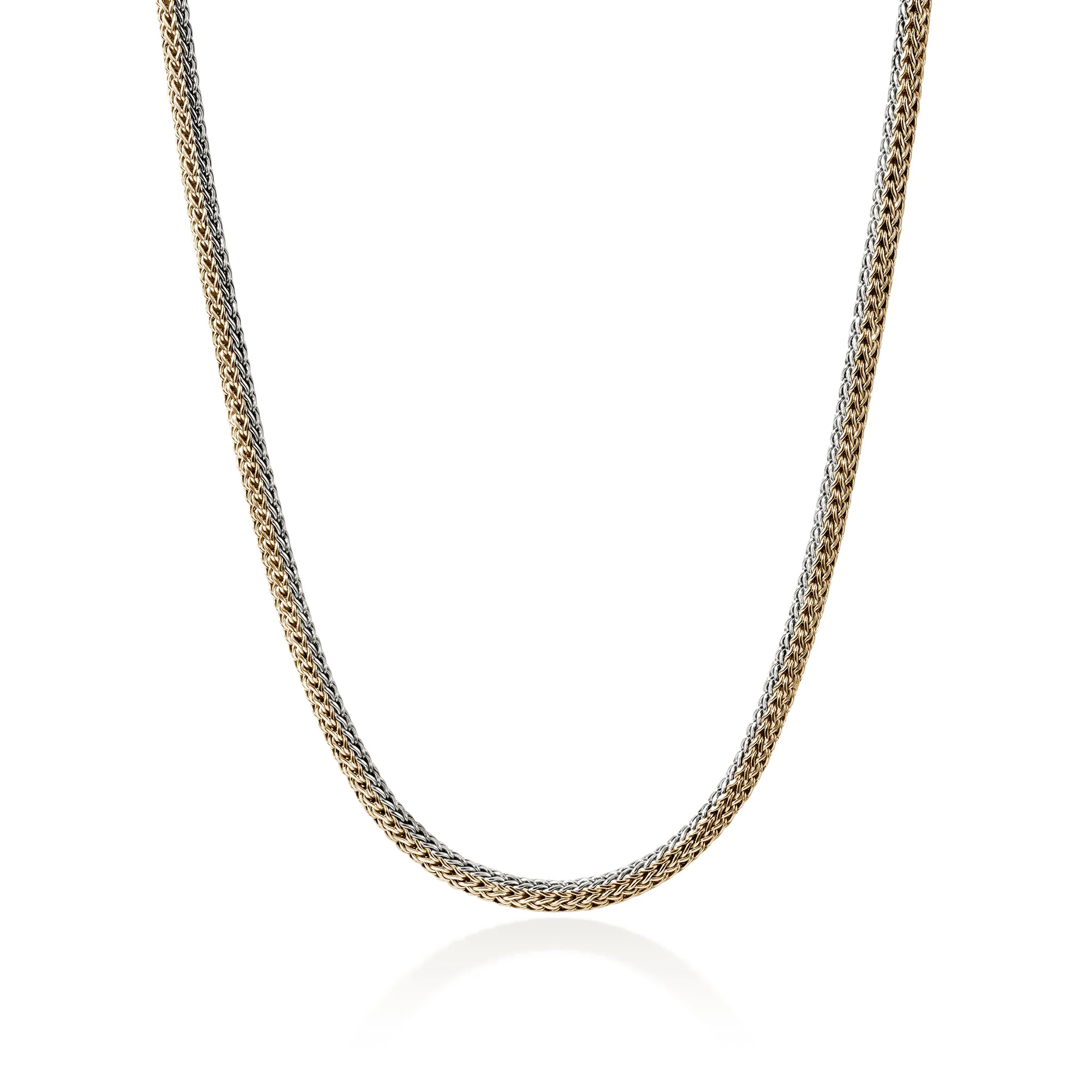 Icon Necklace, Reversible, Gold, Sterling Silver, 5MM|NZZ990096RV