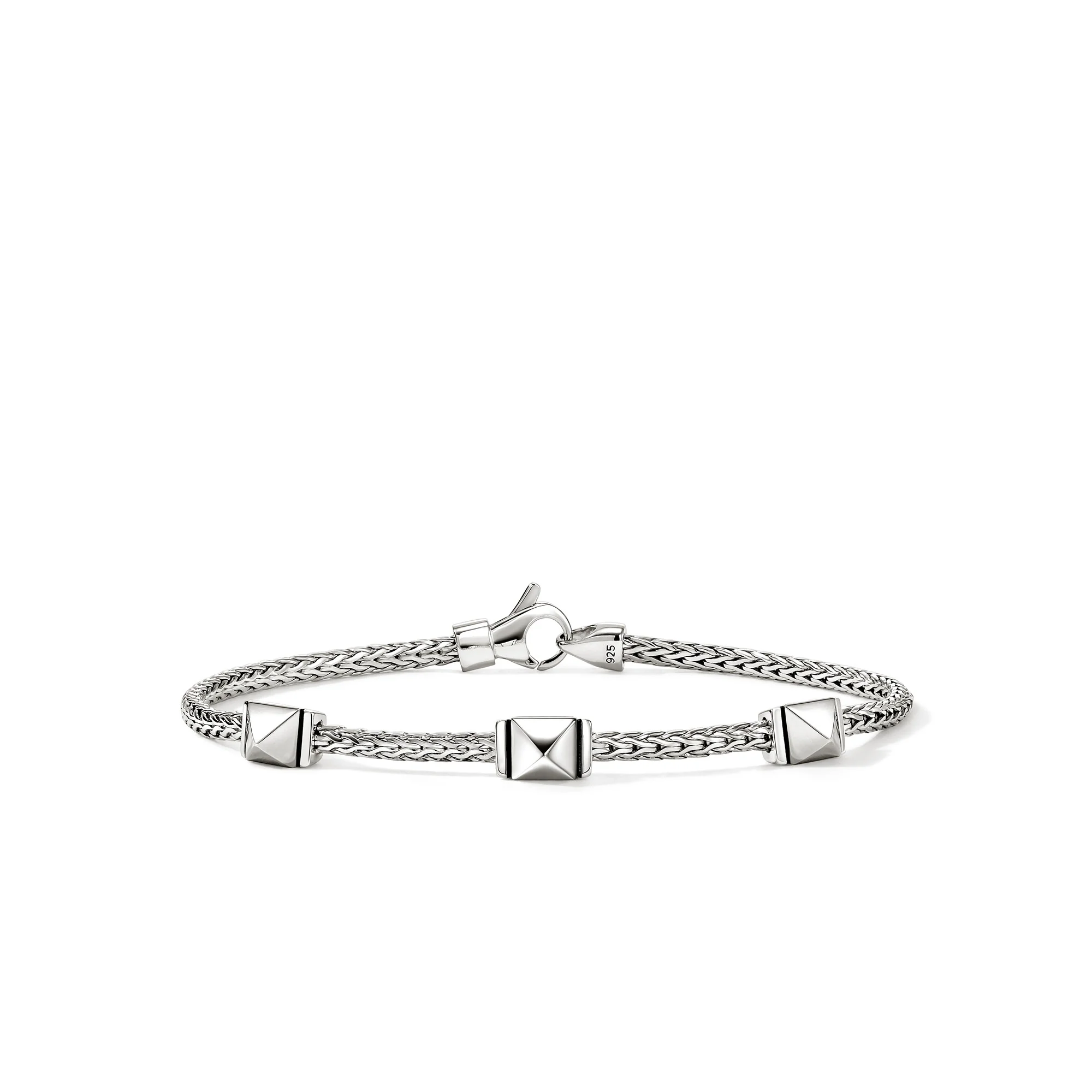 Icon Stud Bracelet, Sterling Silver,  2.5MM|BU98997