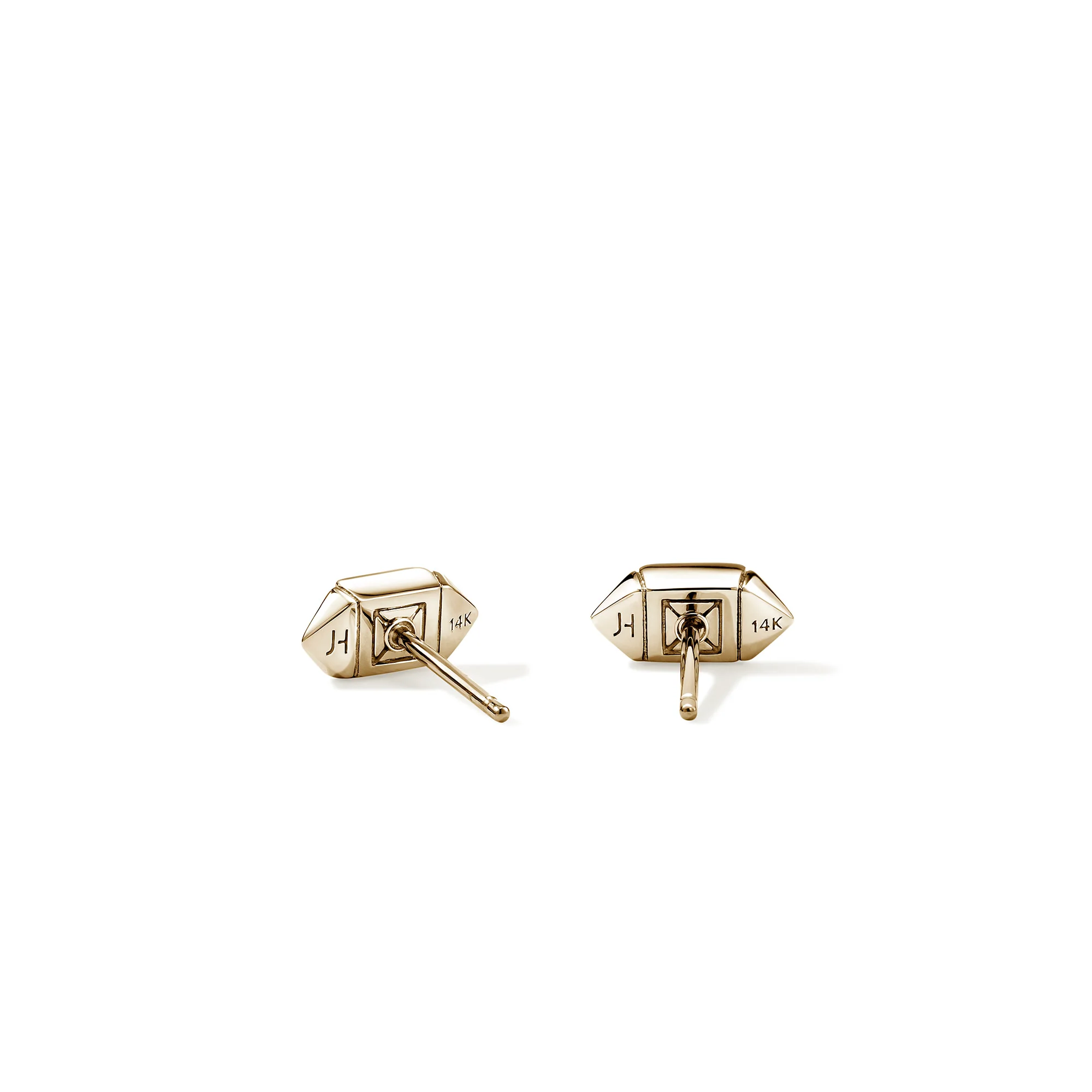 Icon Stud Earrings, Gold, Diamonds, 5MM|EGGX972072DI - Image 3
