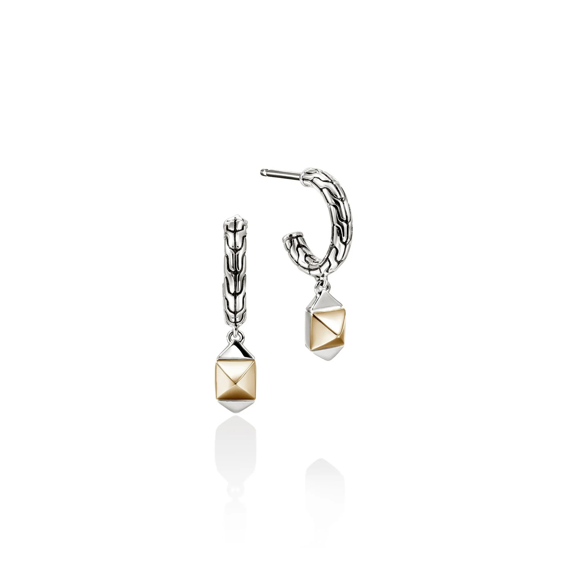 Icon Stud Earrings, Gold, Sterling Silver, 5MM|EZZ97209
