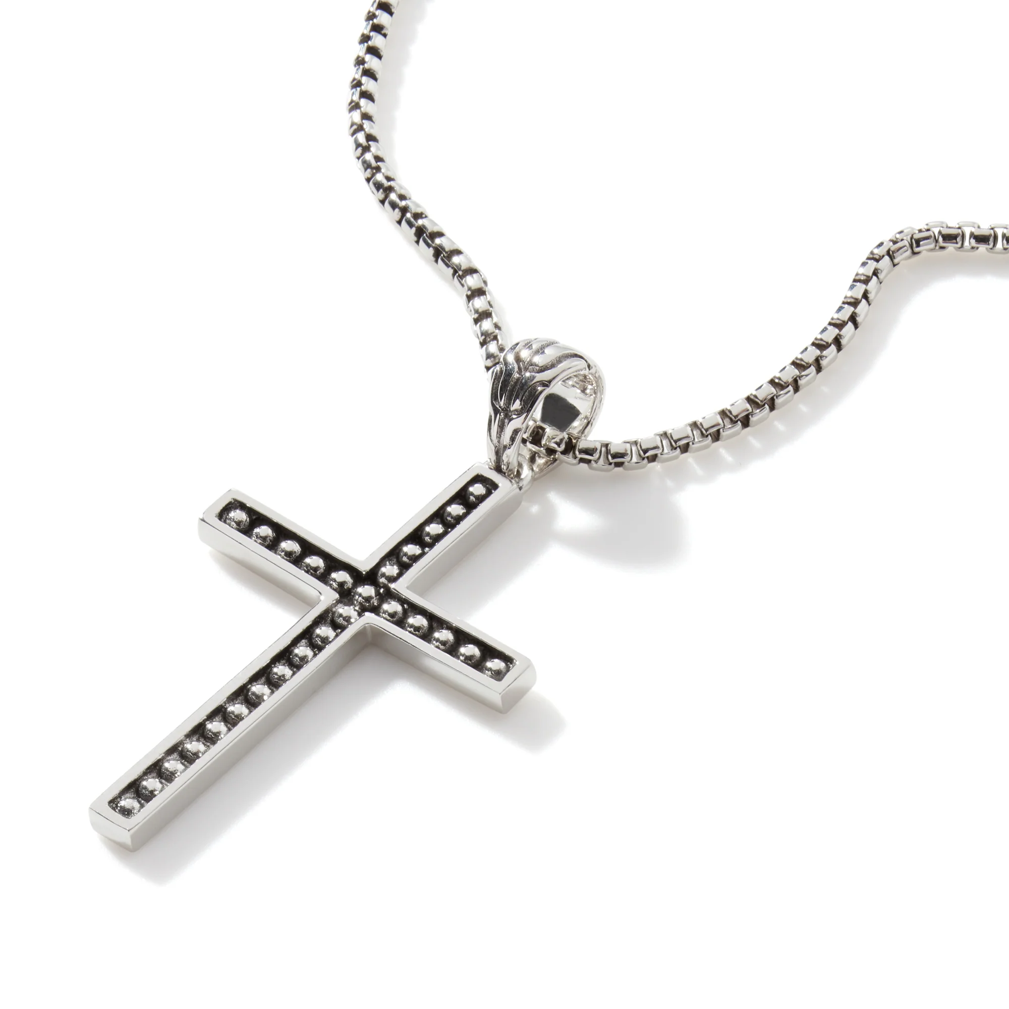 Jawan Cross Pendant Necklace, Sterling Silver|NB999653 - Image 4