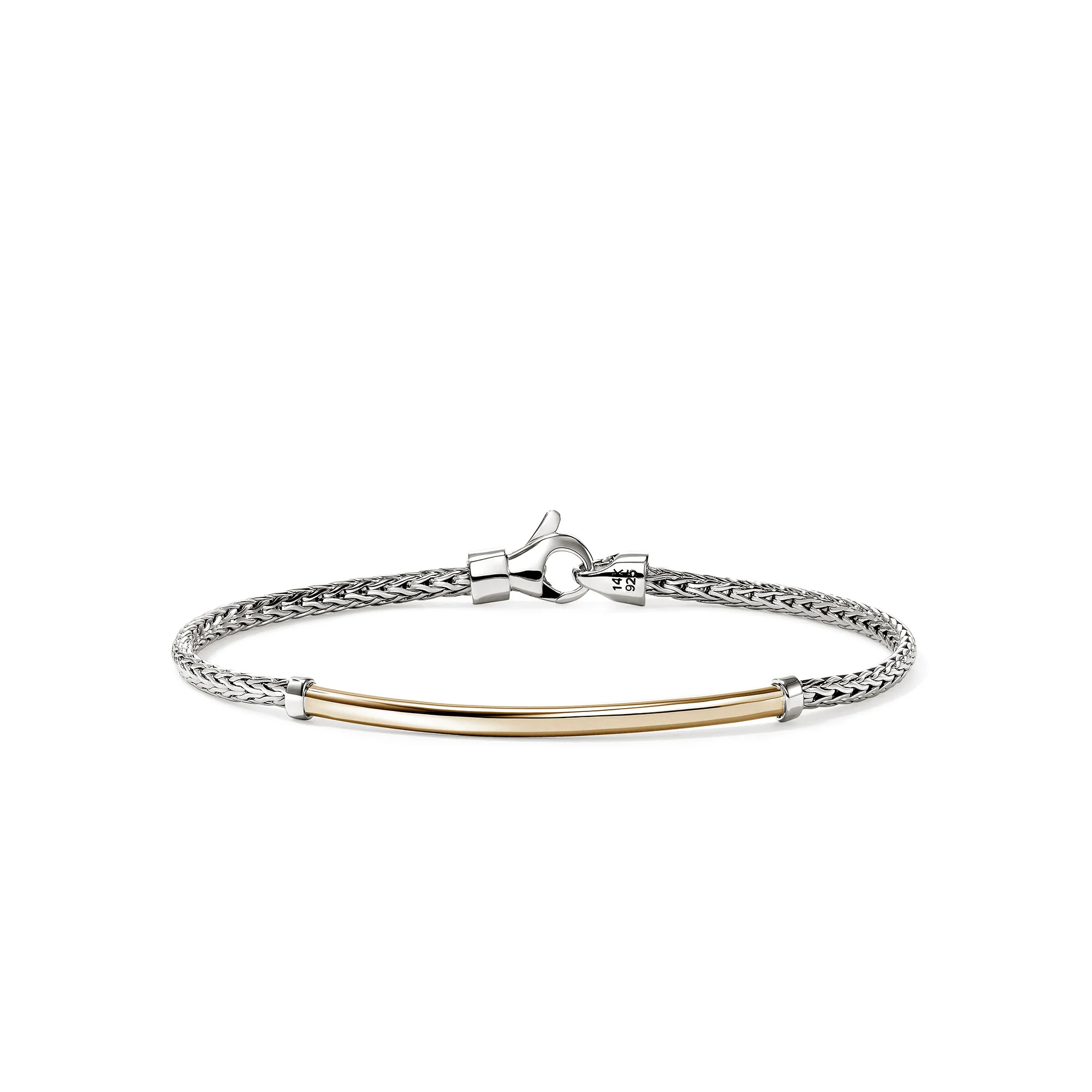 JH Essential Bracelet, Gold, Sterling Silver, 2.5MM|BUZZ98708
