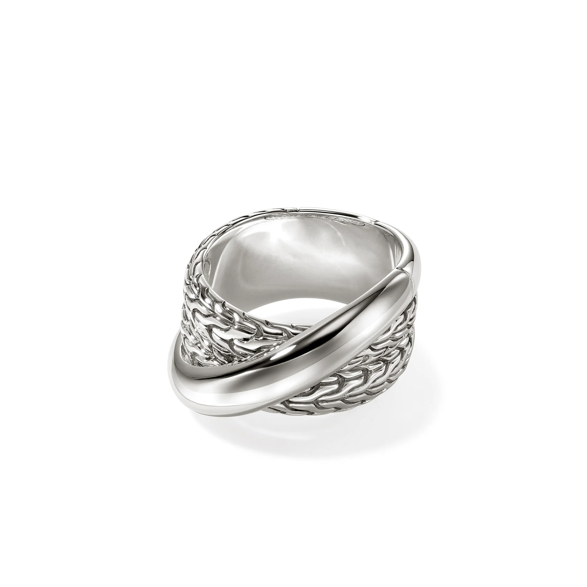JH Essential Crossover Ring, Sterling Silver|RB98716